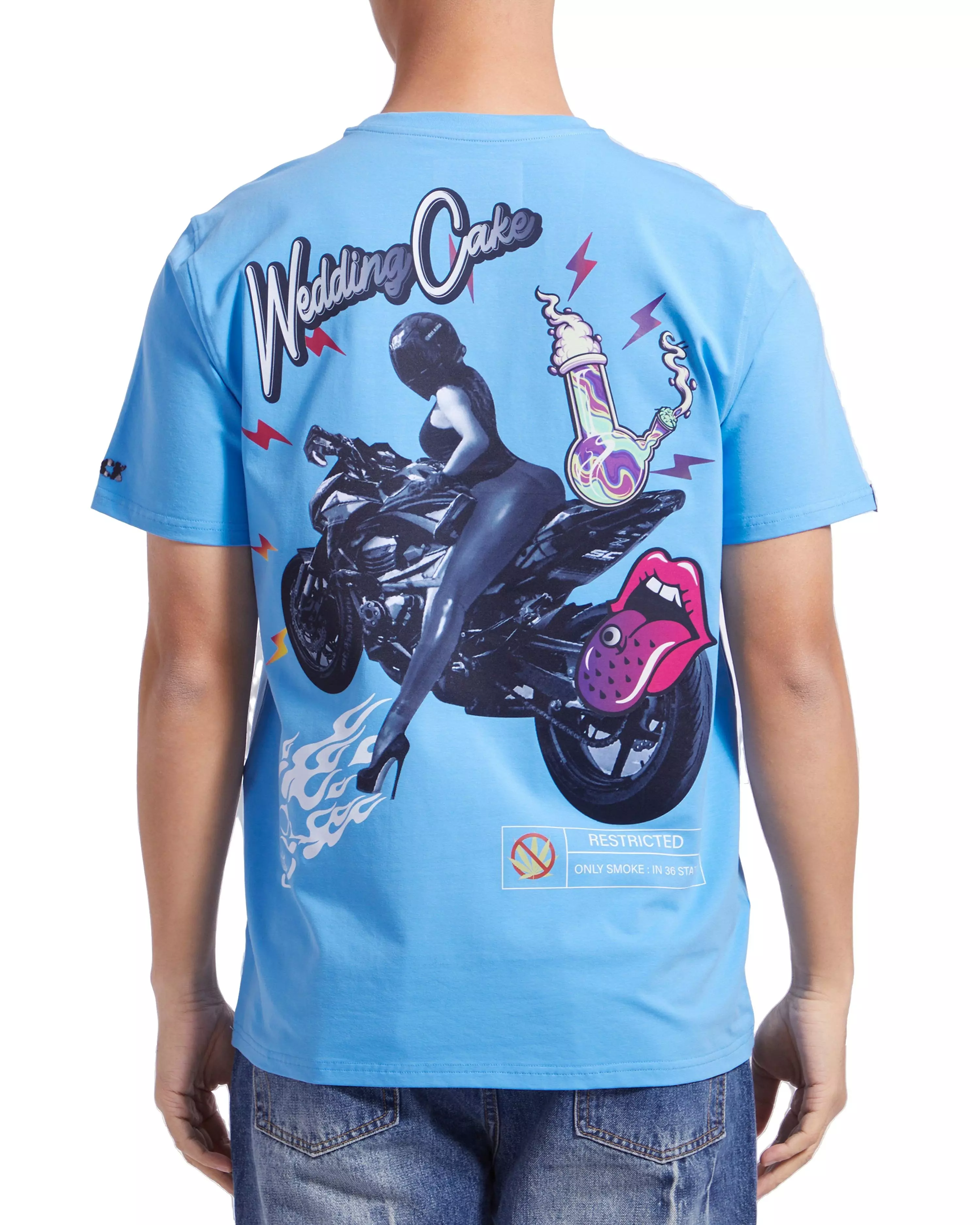 Wedding Cake Men's Ride Or Die Tee - LT BLUE
