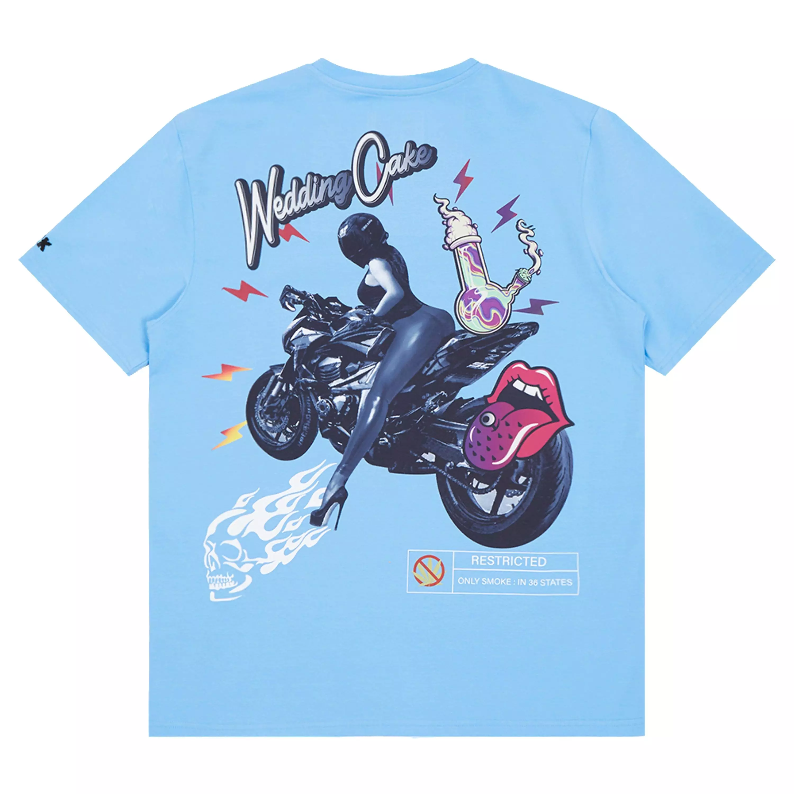 Wedding Cake Men's Ride Or Die Tee - LT BLUE