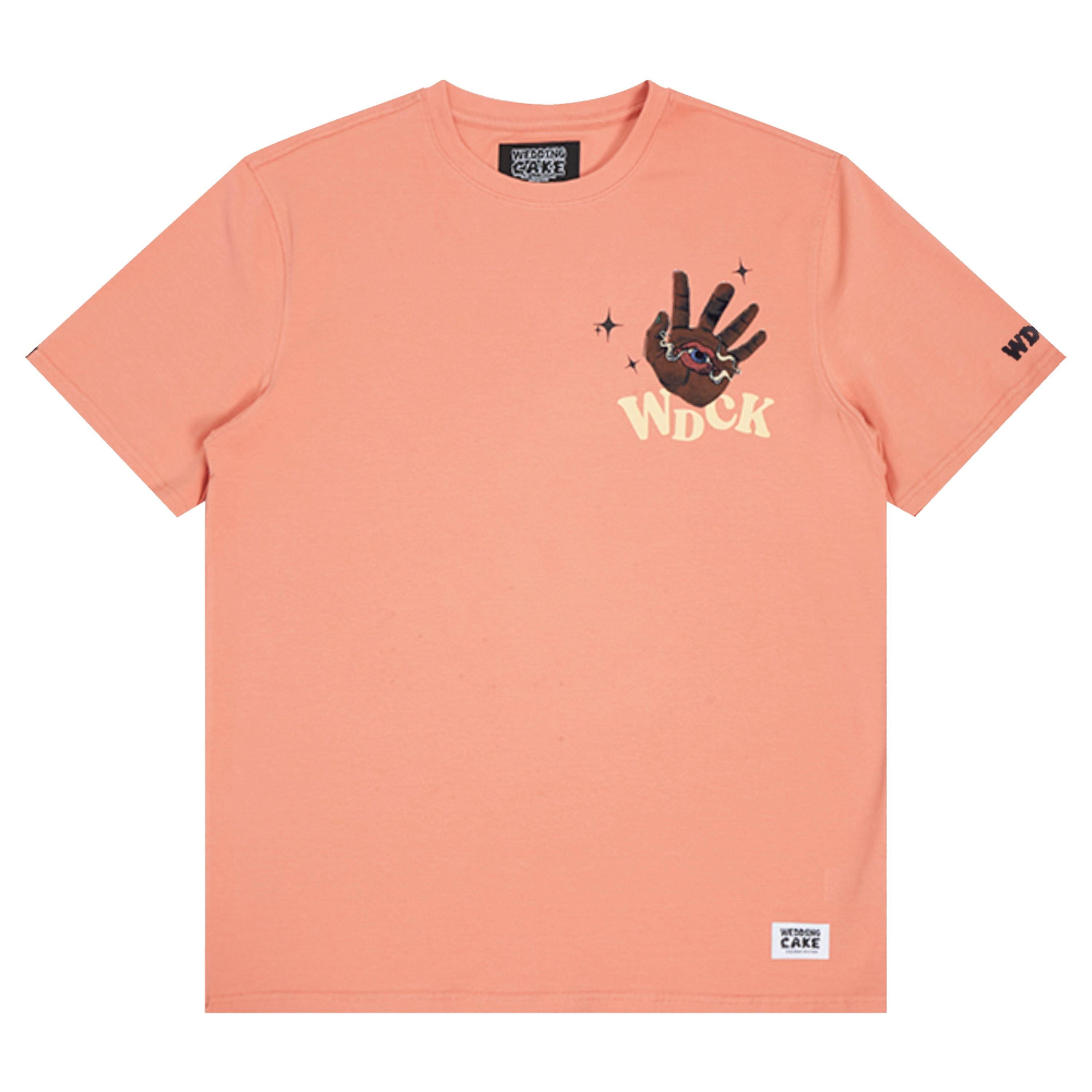 Wedding Cake Men's Put Your Hands Up Tee - SALMON Thumbnail View 3