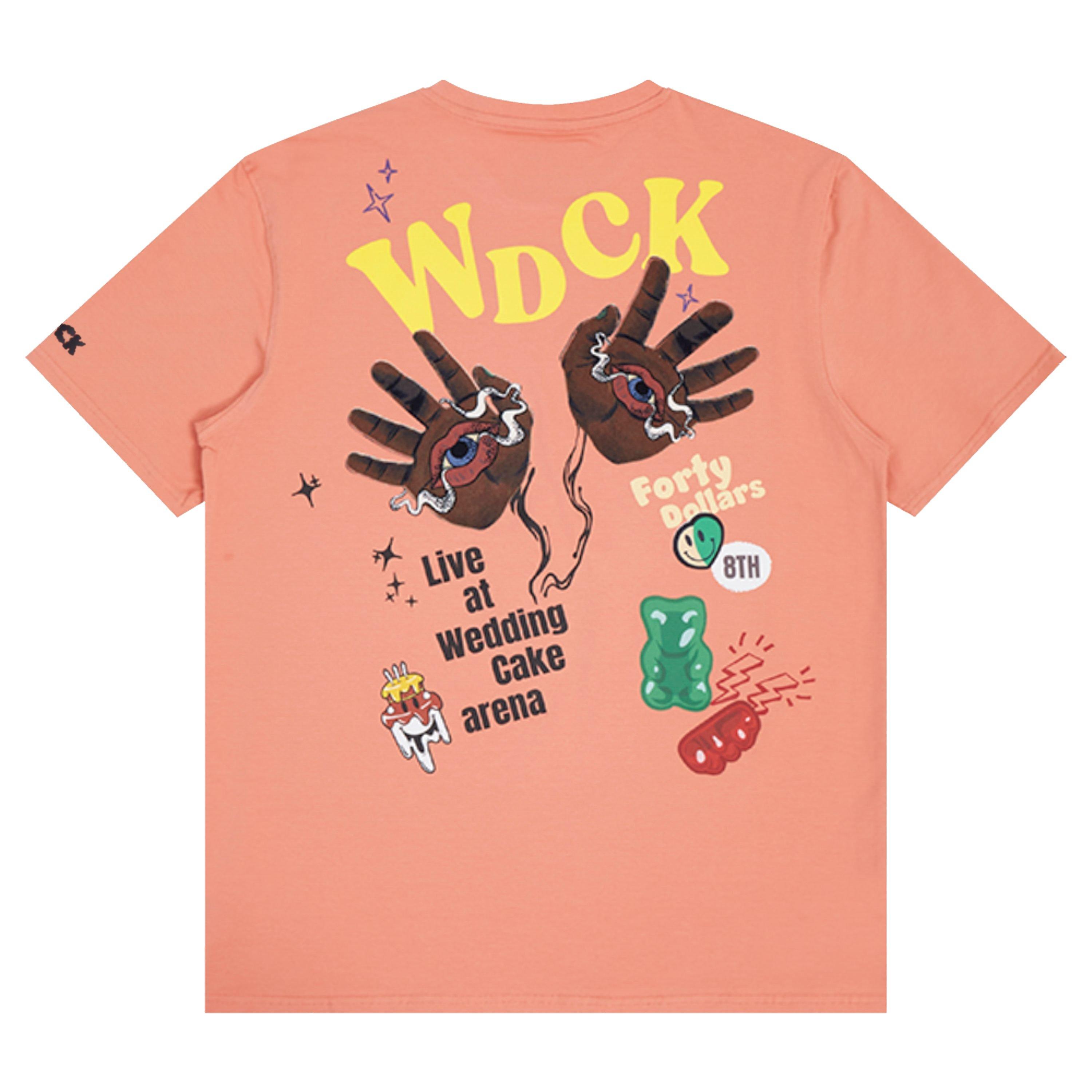 Wedding Cake Men's Put Your Hands Up Tee - SALMON Thumbnail View 4