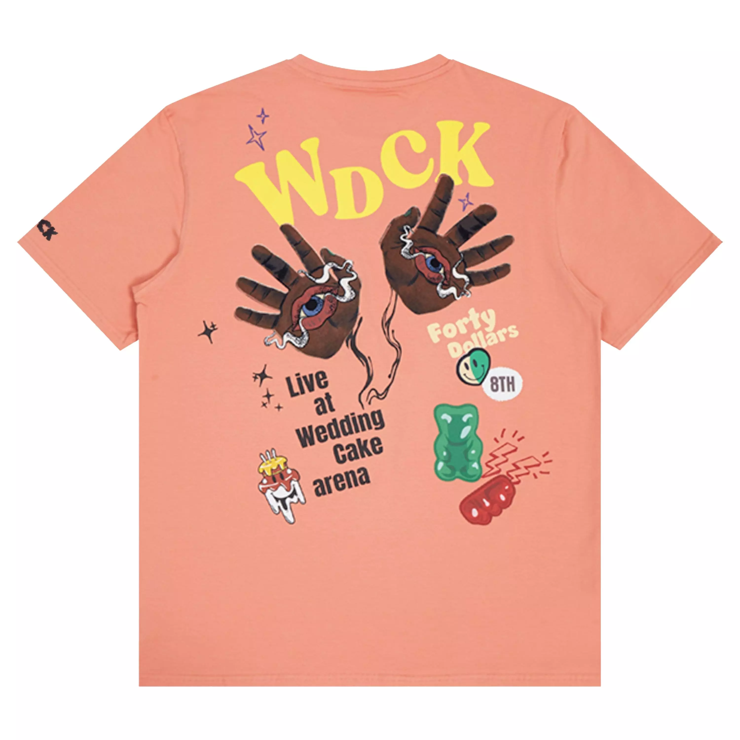 Wedding Cake Men's Put Your Hands Up Tee - SALMON