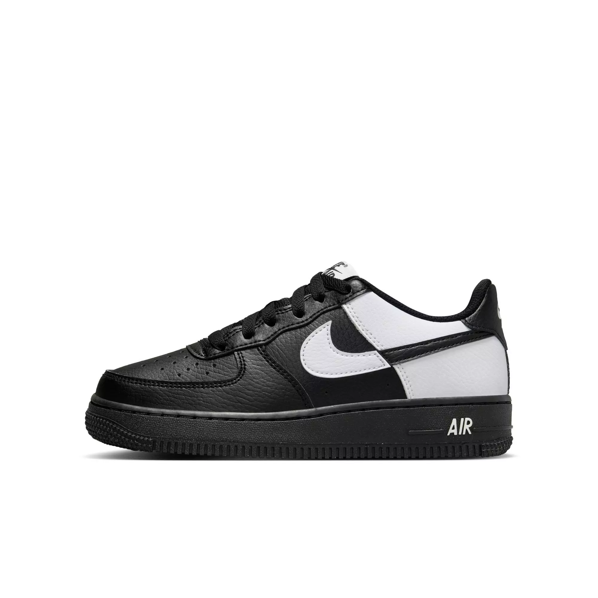 Nike Air Force 1 "Black/White" Grade School Boys' Shoe - BLACK/WHITE