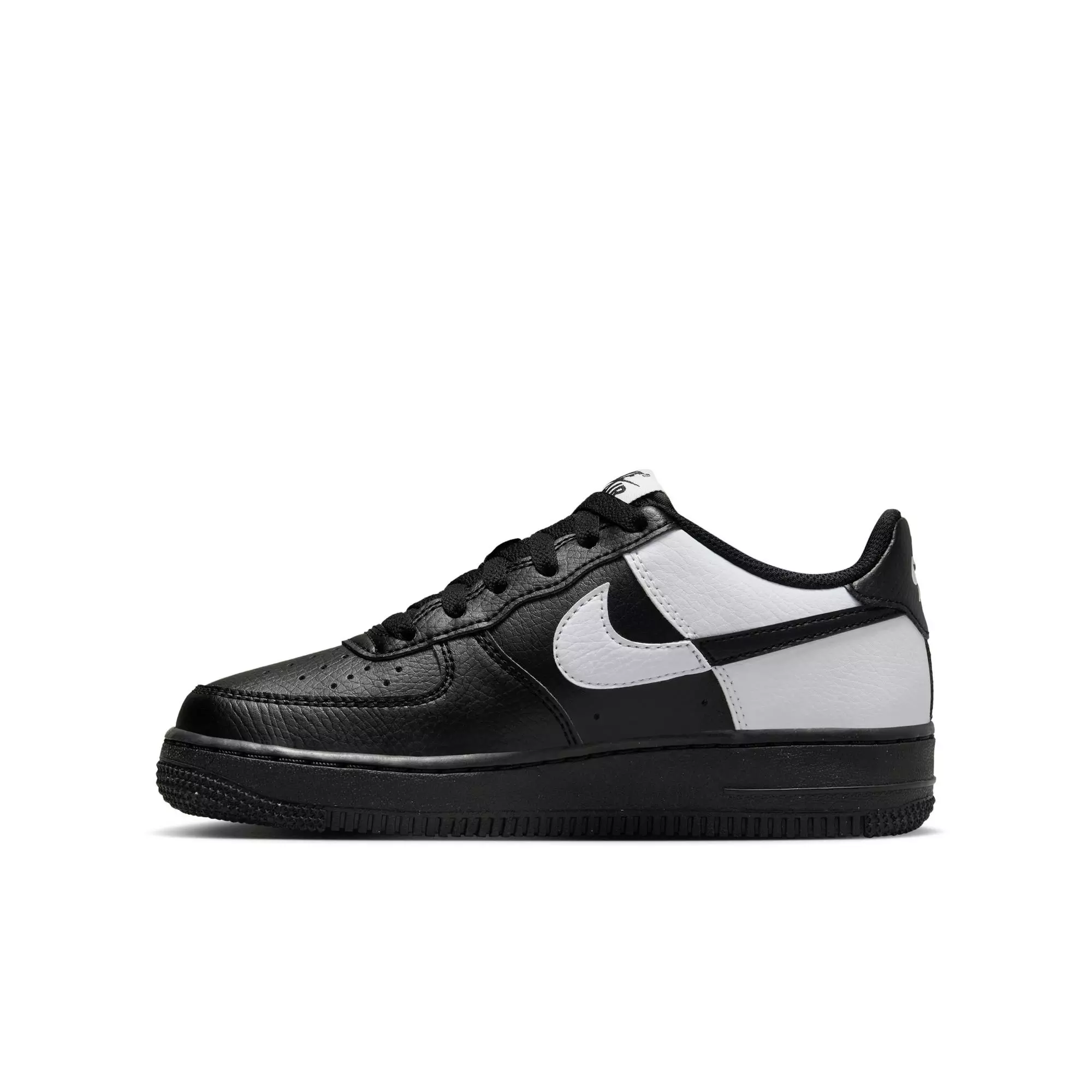 Nike Air Force 1 "Black/White" Grade School Boys' Shoe - BLACK/WHITE