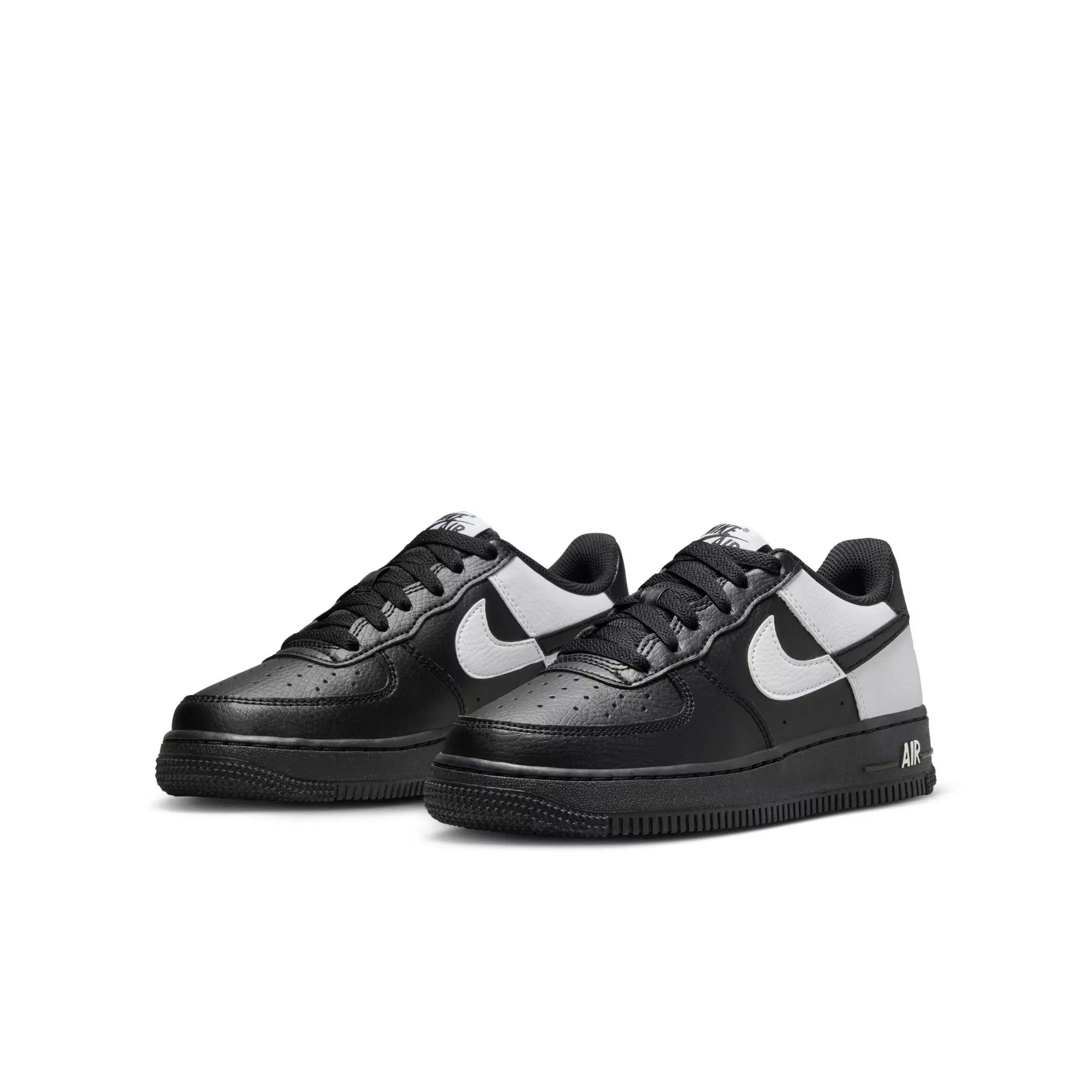 Nike Air Force 1 "Black/White" Grade School Boys' Shoe - BLACK/WHITE