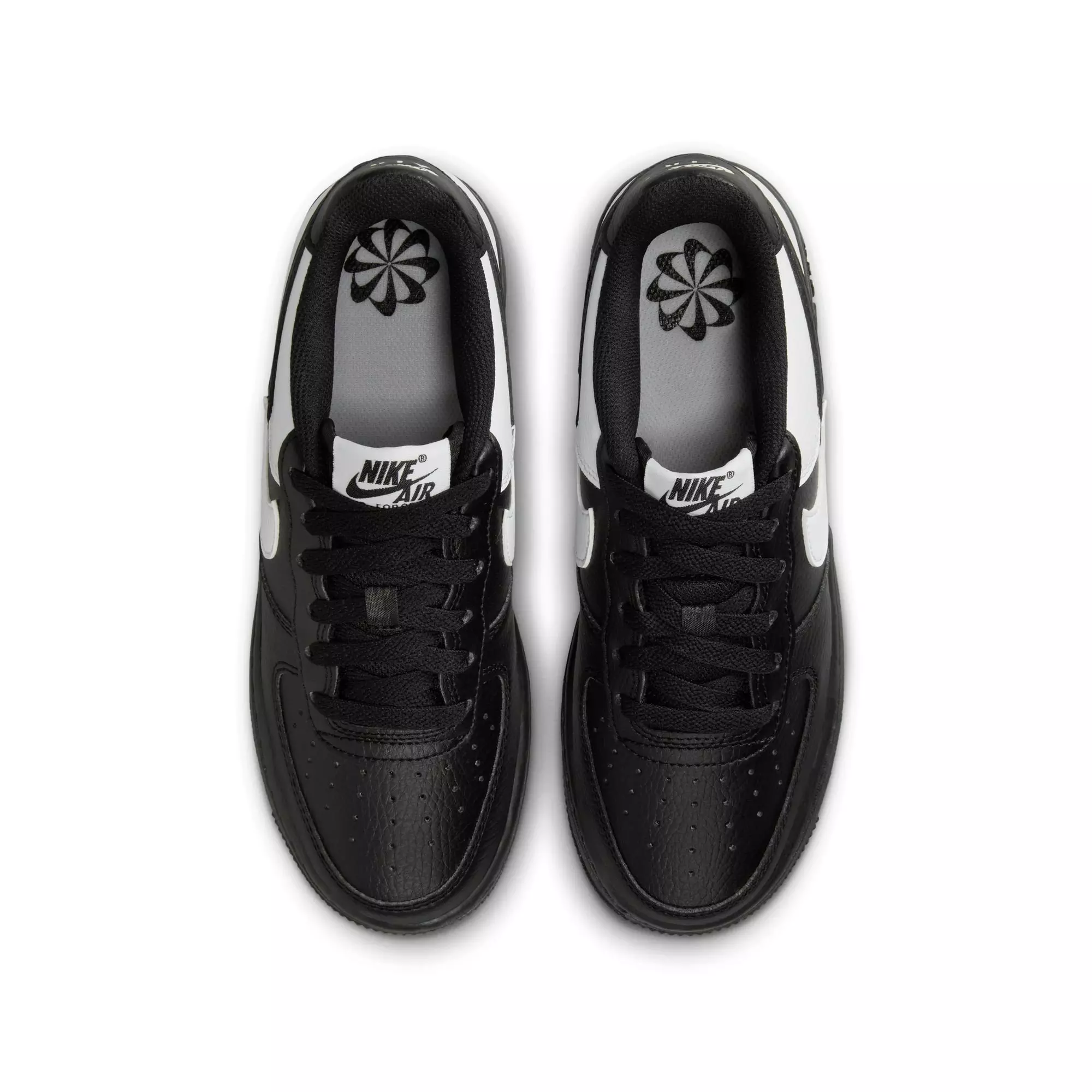 Nike Air Force 1 "Black/White" Grade School Boys' Shoe - BLACK/WHITE