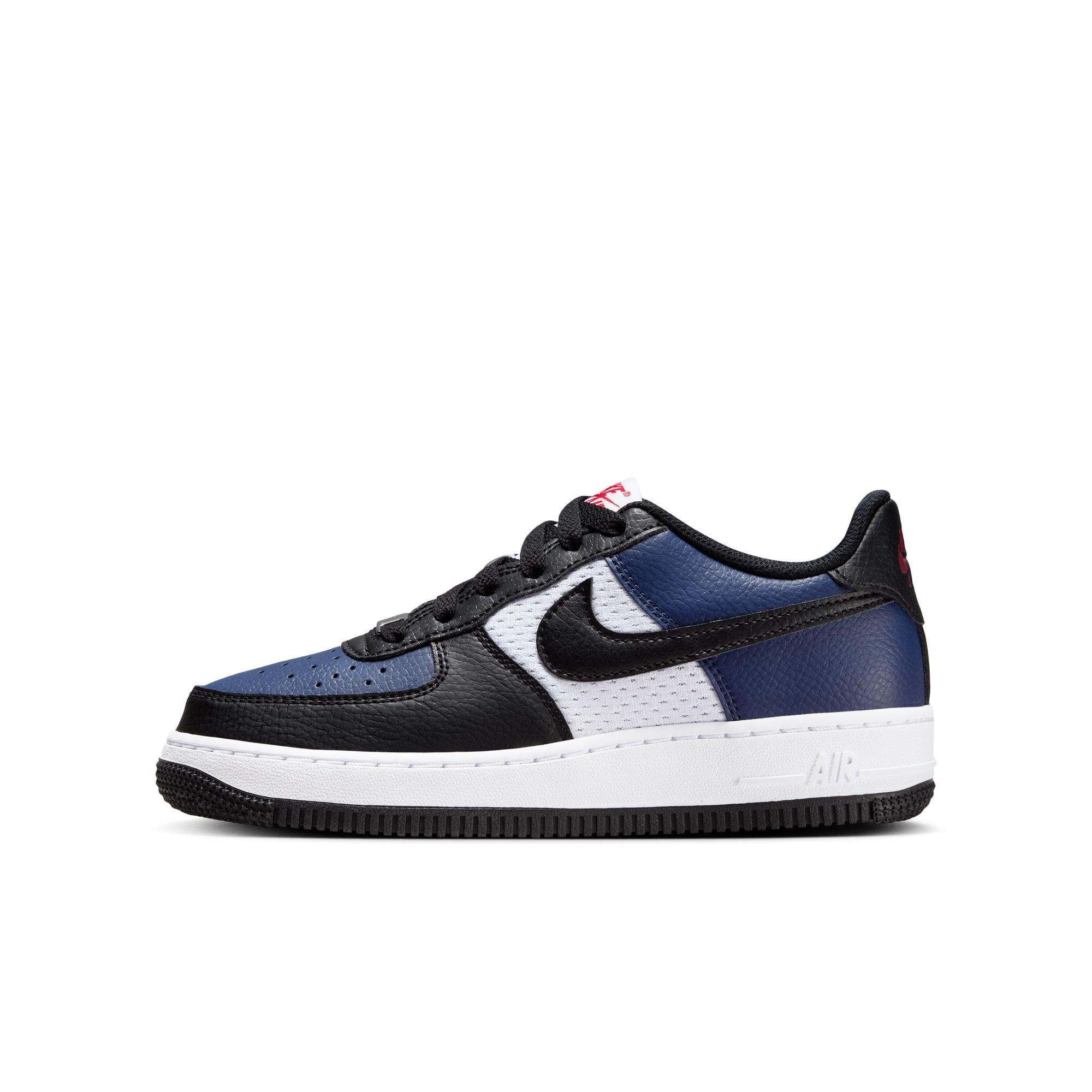 Nike Air Force 1 "Midnight Navy/Black/White/University Red" Grade School Boys' Shoe - NAVY/BLACK Thumbnail View 3