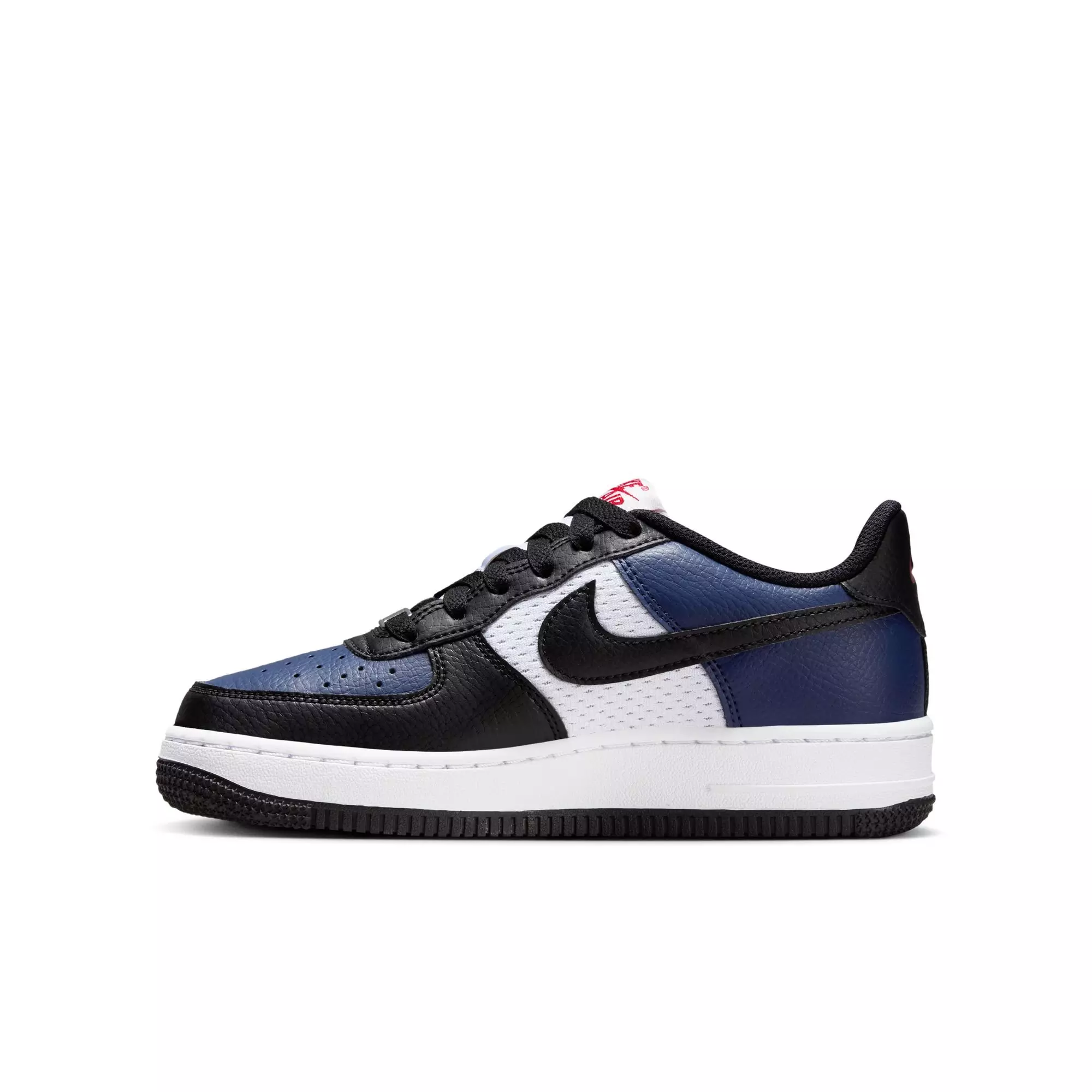 Nike Air Force 1 "Midnight Navy/Black/White/University Red" Grade School Boys' Shoe - NAVY/BLACK