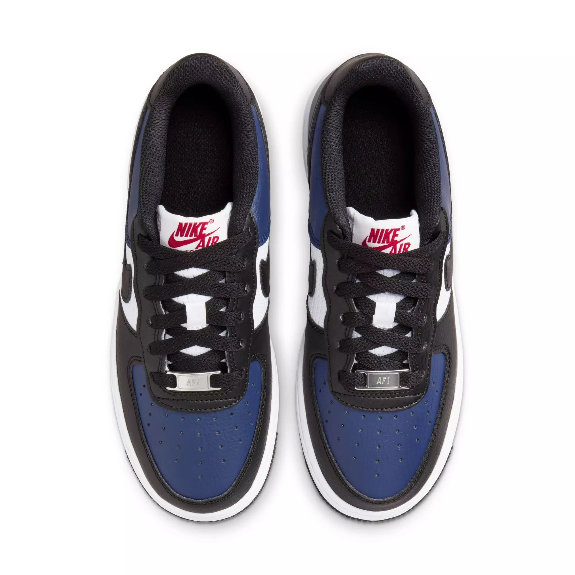 Nike Air Force 1 "Midnight Navy/Black/White/University Red" Grade School Boys' Shoe - NAVY/BLACK