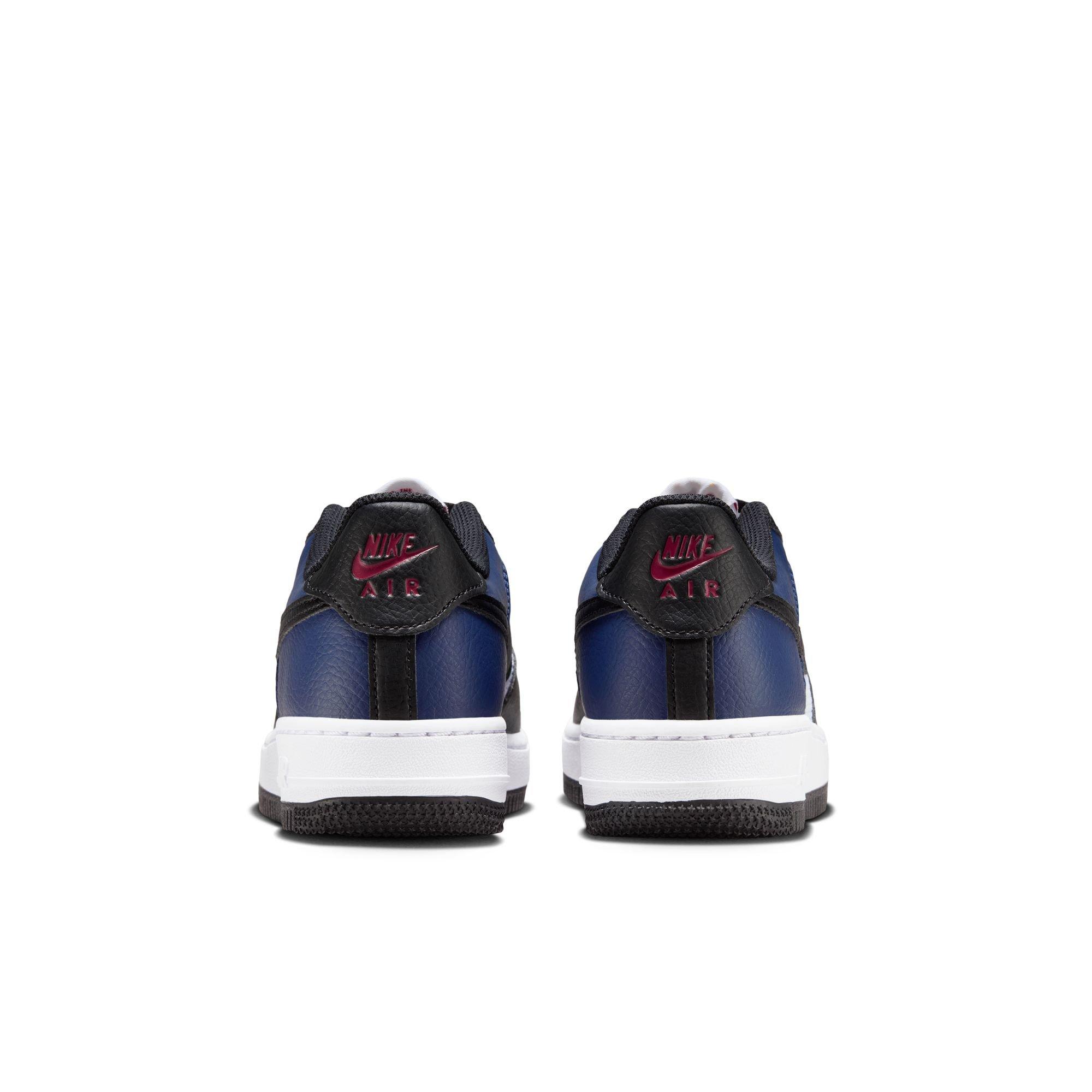 Nike Air Force 1 "Midnight Navy/Black/White/University Red" Grade School Boys' Shoe - NAVY/BLACK Thumbnail View 7