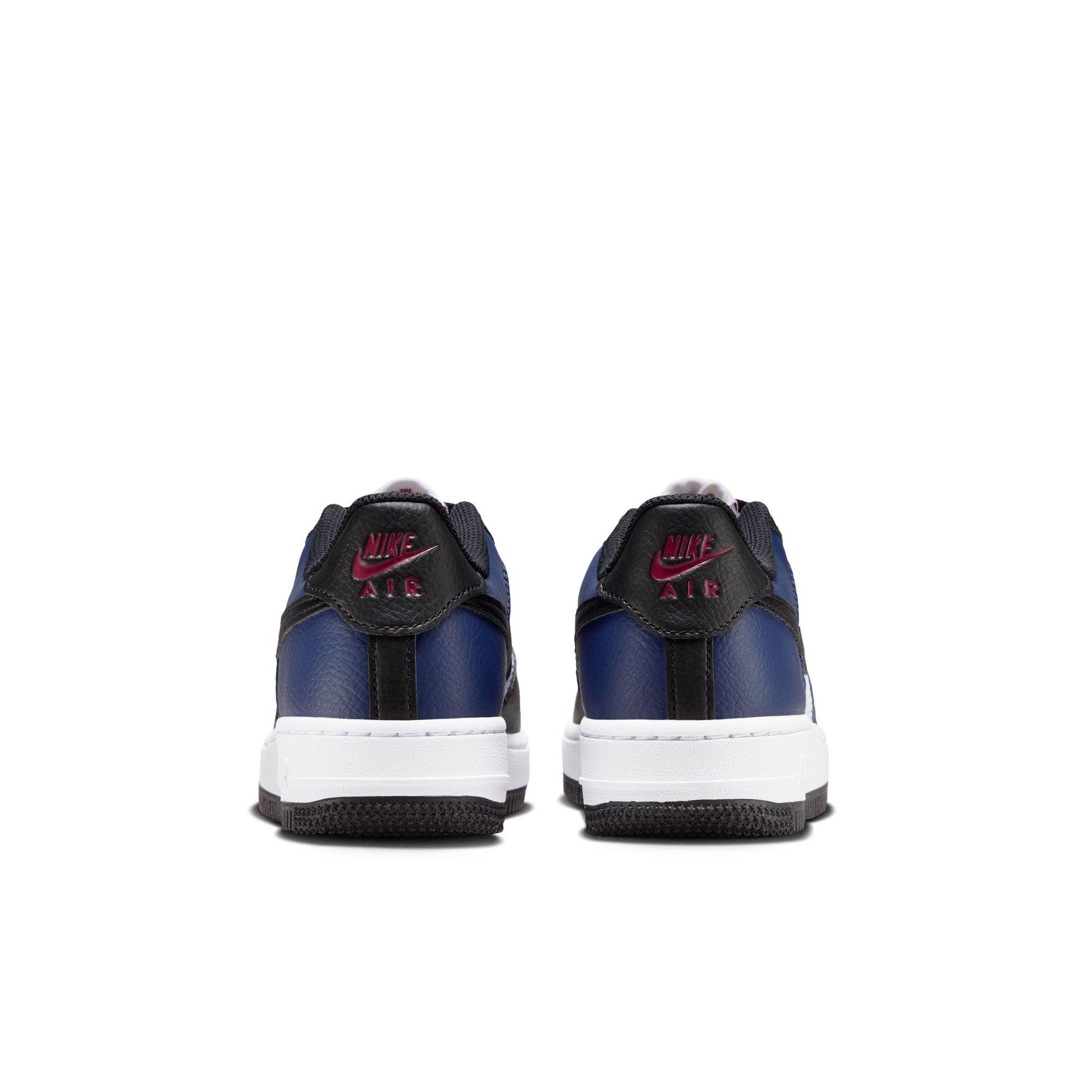 Nike Air Force 1 Grade School Boys' "Midnight Navy/Black/White/University Red" Shoe