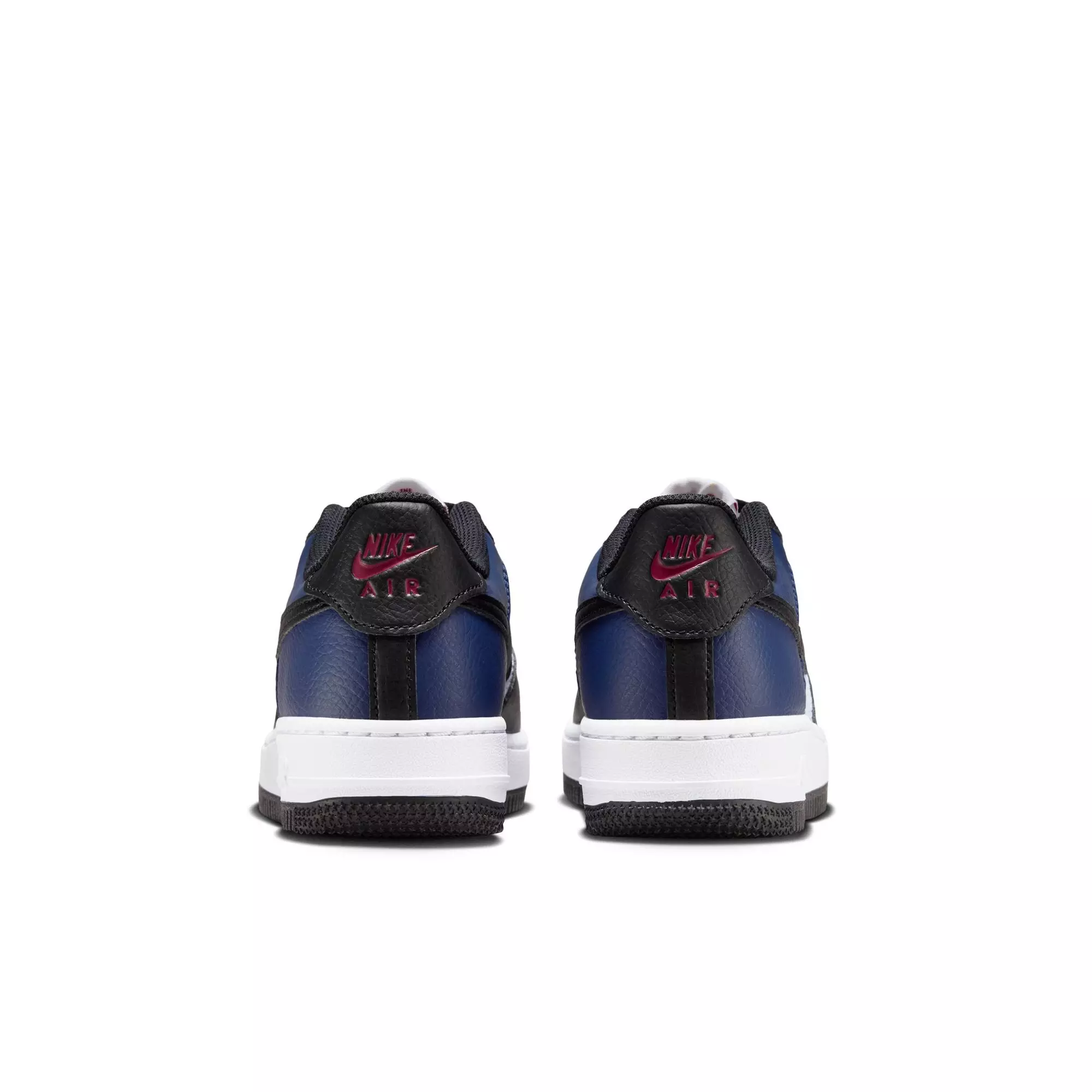 Nike Air Force 1 "Midnight Navy/Black/White/University Red" Grade School Boys' Shoe - NAVY/BLACK