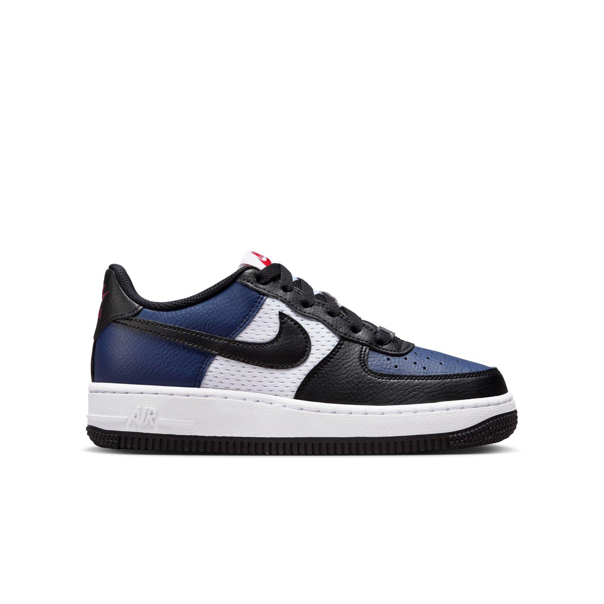 Nike Air Force 1 "Midnight Navy/Black/White/University Red" Grade School Boys' Shoe - NAVY/BLACK