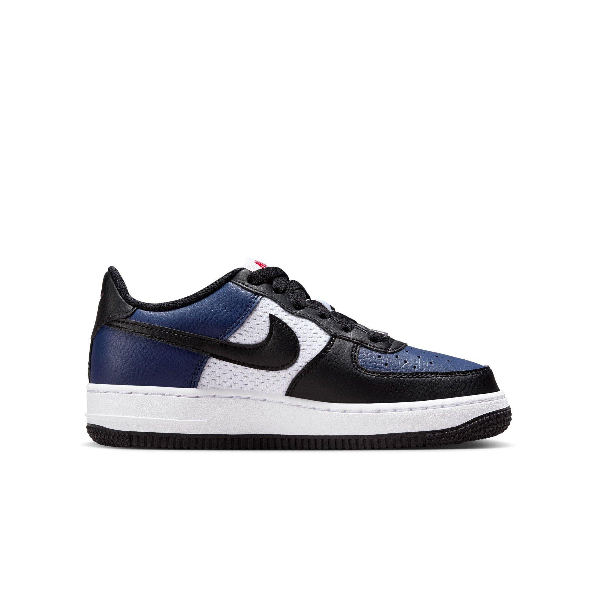 Nike Air Force 1 Grade School Boys' "Midnight Navy/Black/White/University Red" Shoe