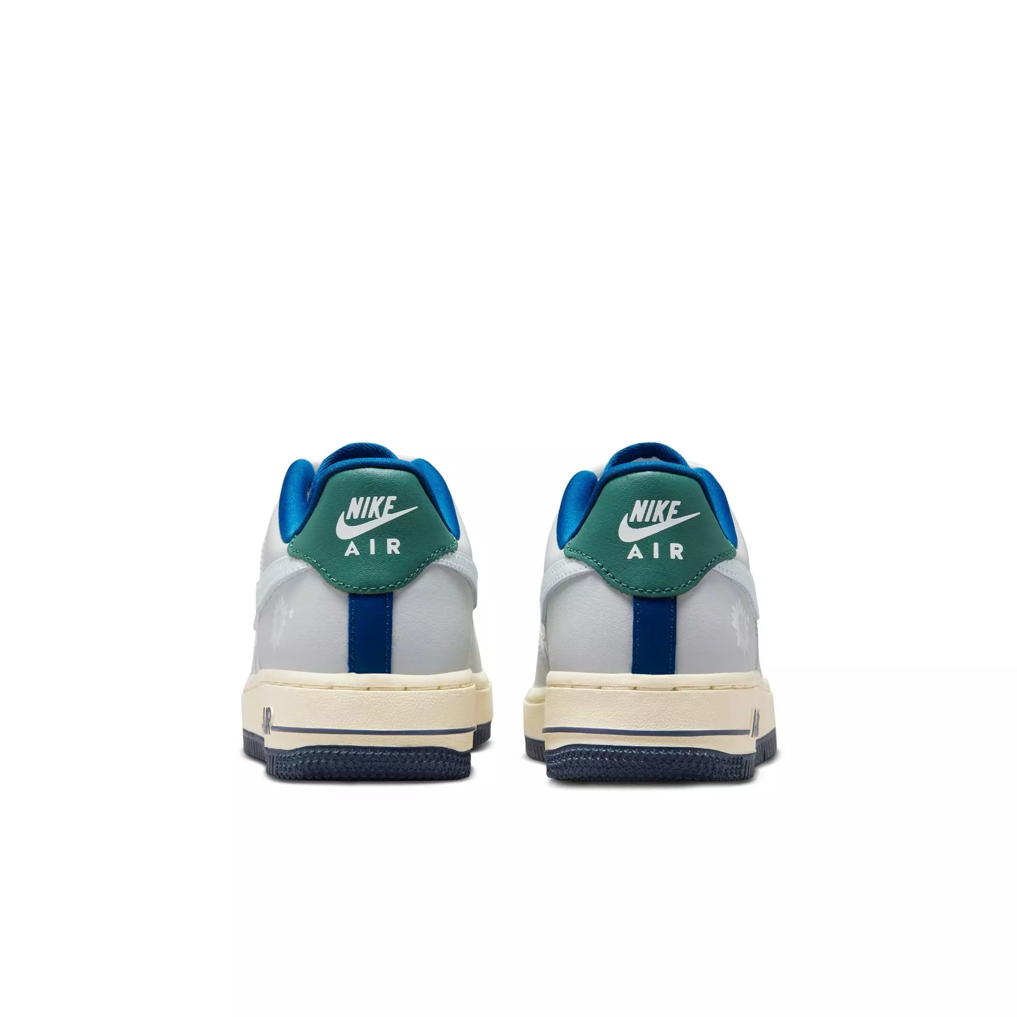 Nike Air Force 1 LV8 "Sail/White/Coconut Milk/Thunder Blue" Grade School Boys' Shoe - WHITE/BLUE