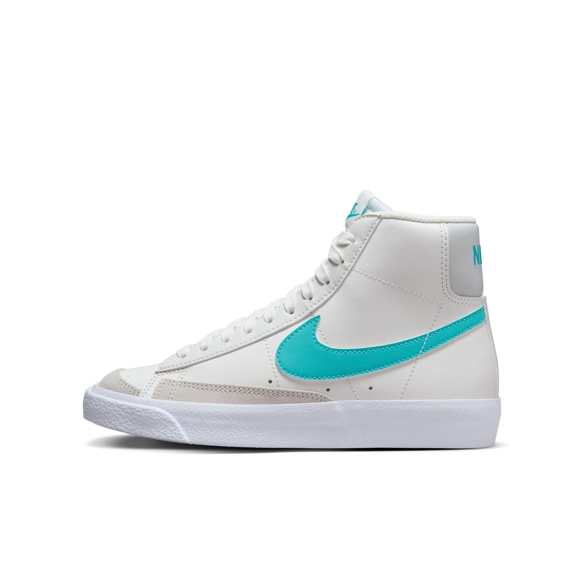 Nike Blazer Mid '77 "Summit White/Dusty Cactus/White" Grade School Boys' Shoe - WHITE/GREEN Thumbnail View 3