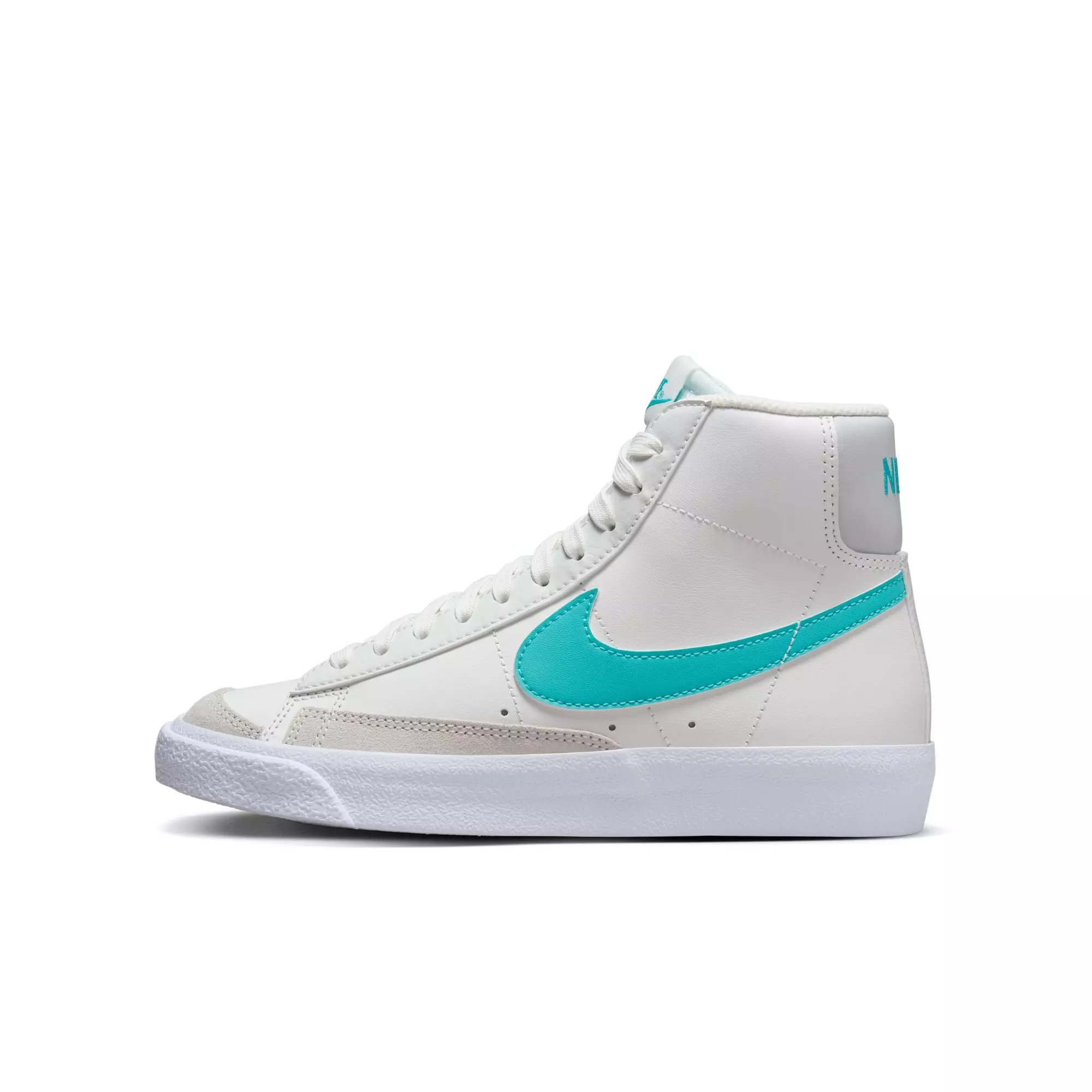 Nike Blazer Mid '77 "Summit White/Dusty Cactus/White" Grade School Boys' Shoe - WHITE/GREEN