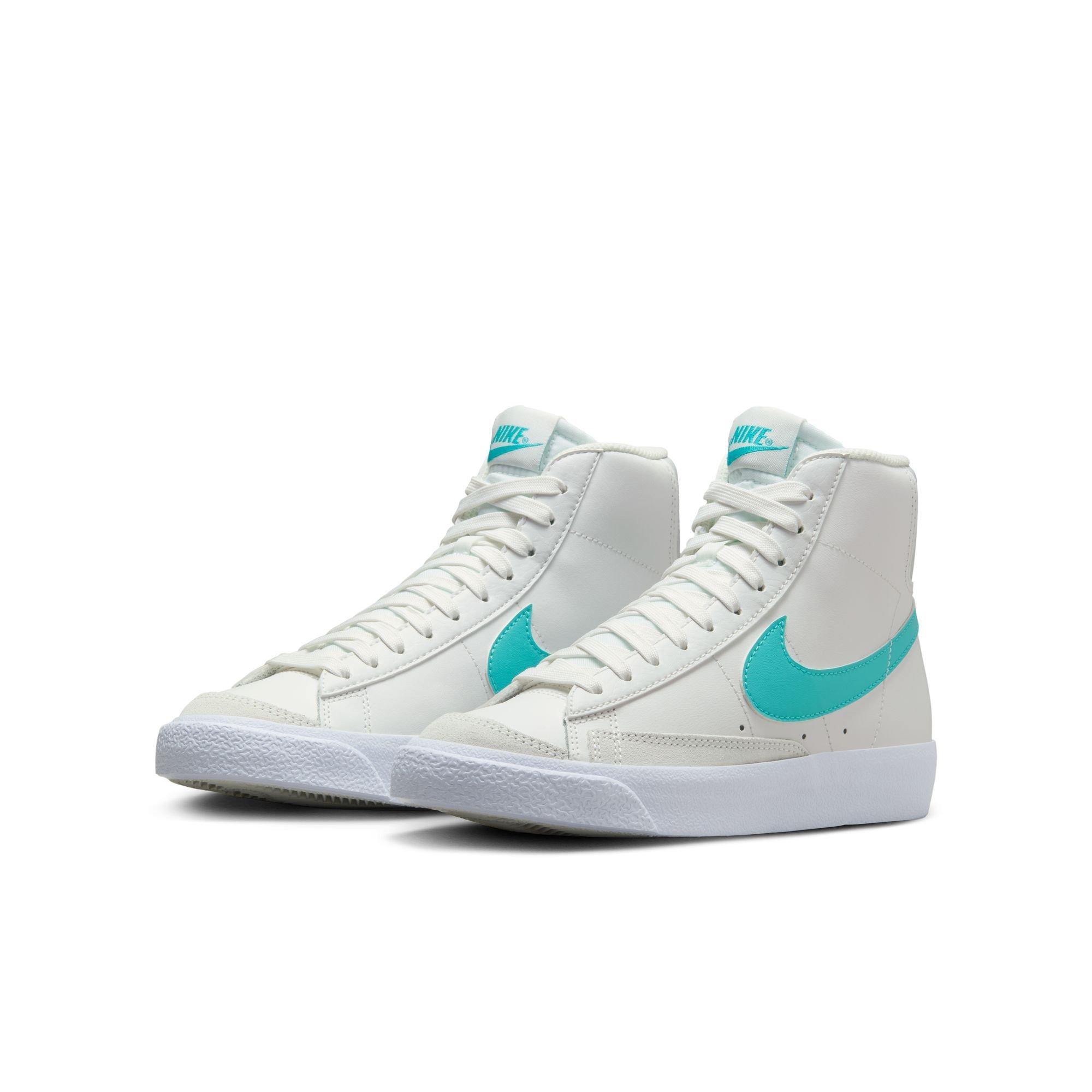 Nike Blazer Mid '77 "Summit White/Dusty Cactus/White" Grade School Boys' Shoe - WHITE/GREEN Thumbnail View 5