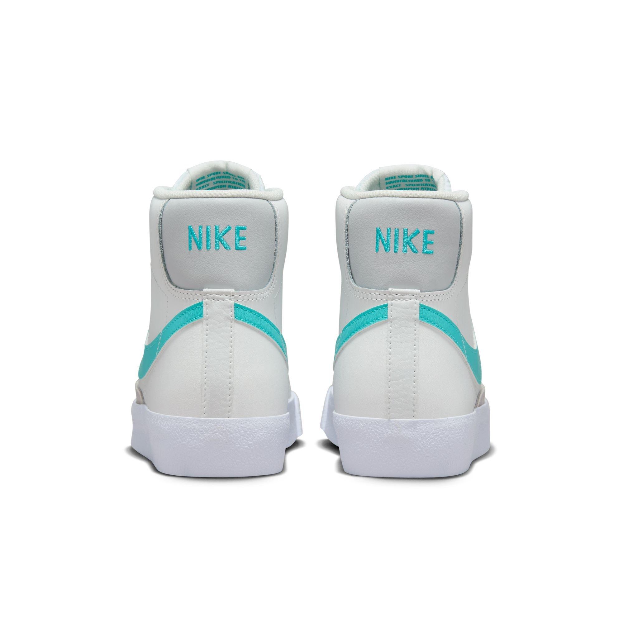 Nike Blazer Mid '77 "Summit White/Dusty Cactus/White" Grade School Boys' Shoe - WHITE/GREEN Thumbnail View 6