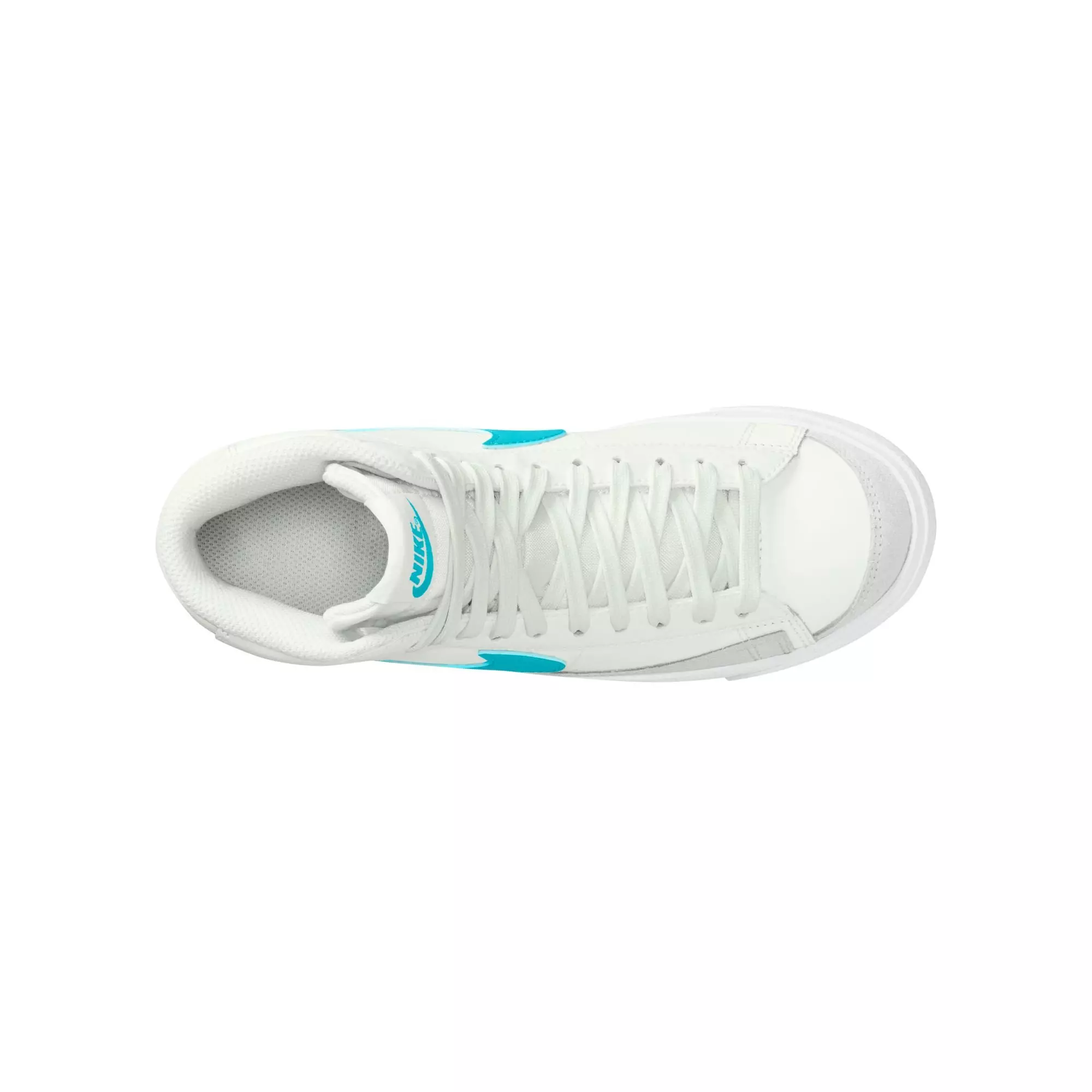 Nike Blazer Mid '77 "Summit White/Dusty Cactus/White" Grade School Boys' Shoe - WHITE/GREEN