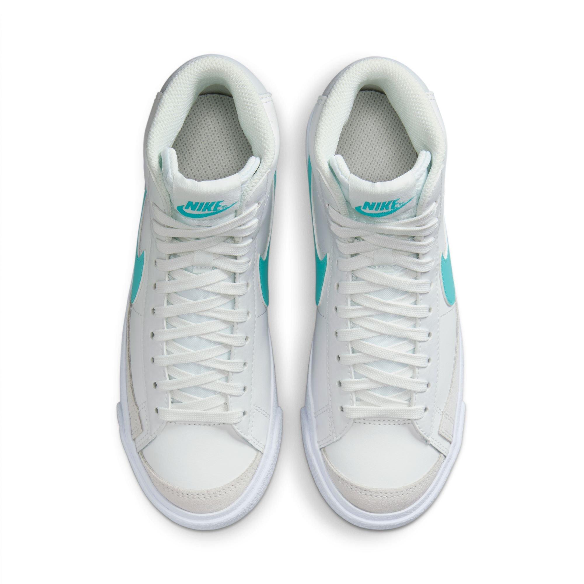 Nike Blazer Mid '77 "Summit White/Dusty Cactus/White" Grade School Boys' Shoe - WHITE/GREEN Thumbnail View 8