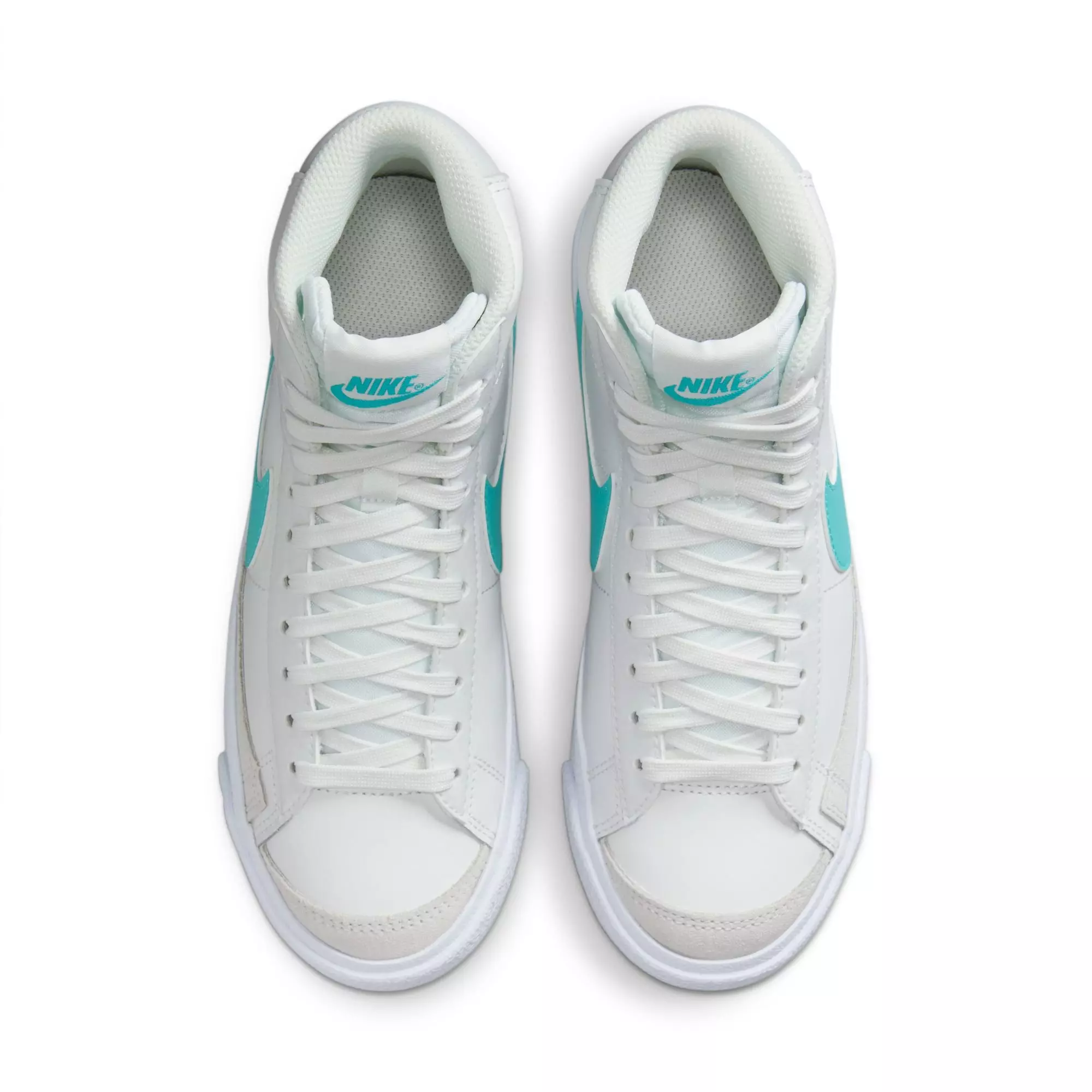 Nike Blazer Mid '77 "Summit White/Dusty Cactus/White" Grade School Boys' Shoe - WHITE/GREEN