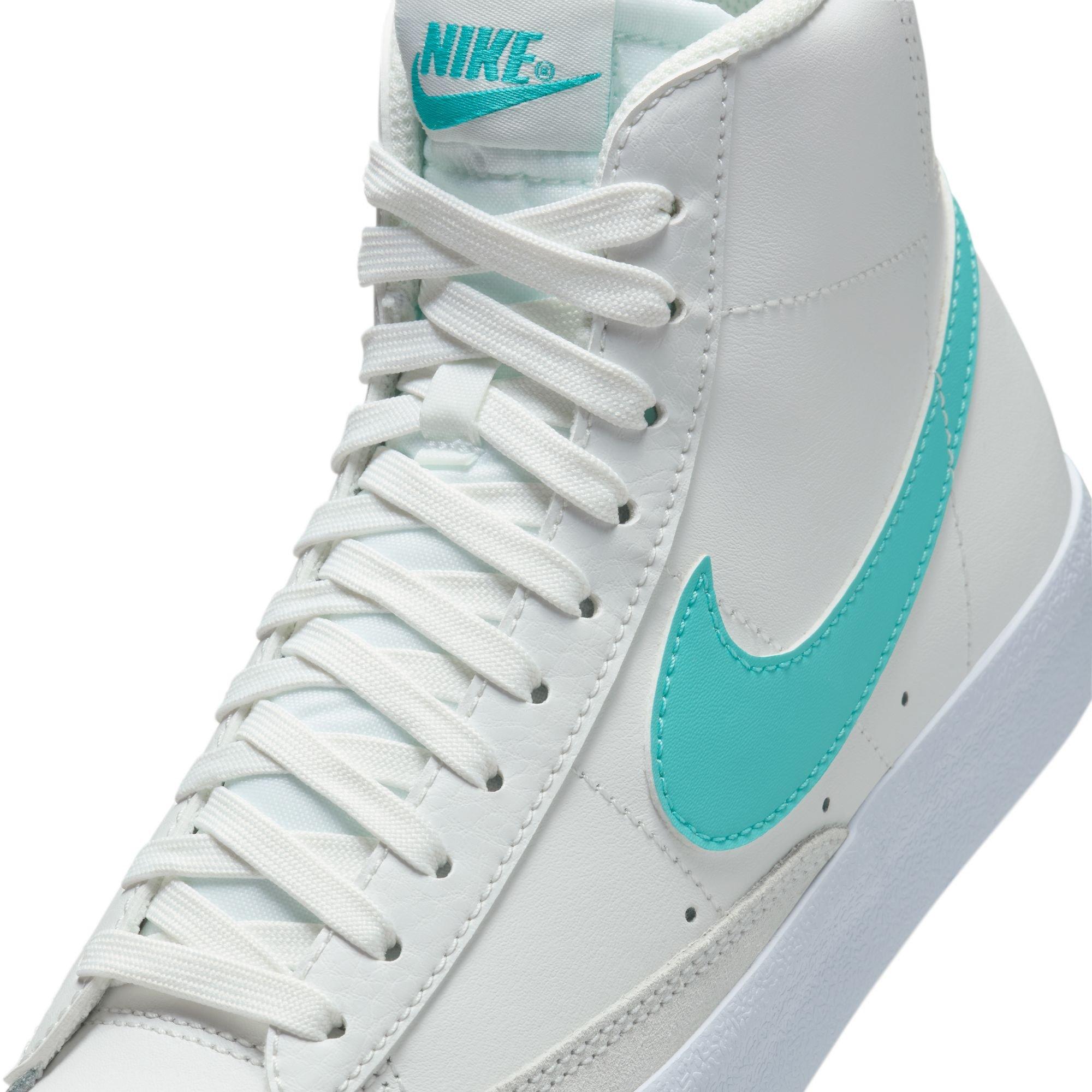 Nike Blazer Mid '77 "Summit White/Dusty Cactus/White" Grade School Boys' Shoe - WHITE/GREEN Thumbnail View 10