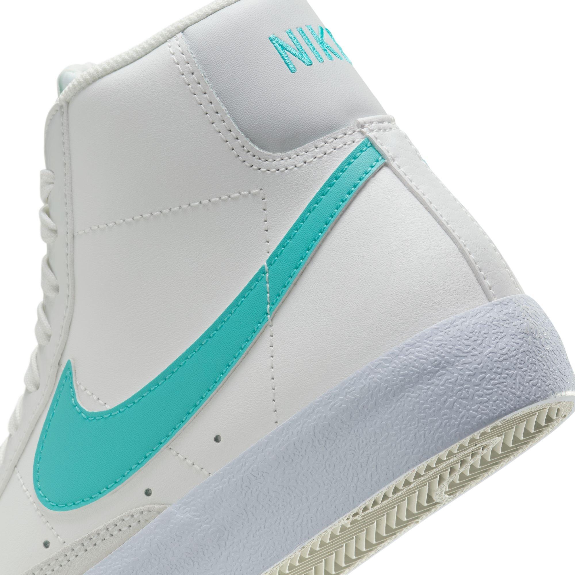 Nike Blazer Mid '77 "Summit White/Dusty Cactus/White" Grade School Boys' Shoe - WHITE/GREEN Thumbnail View 11