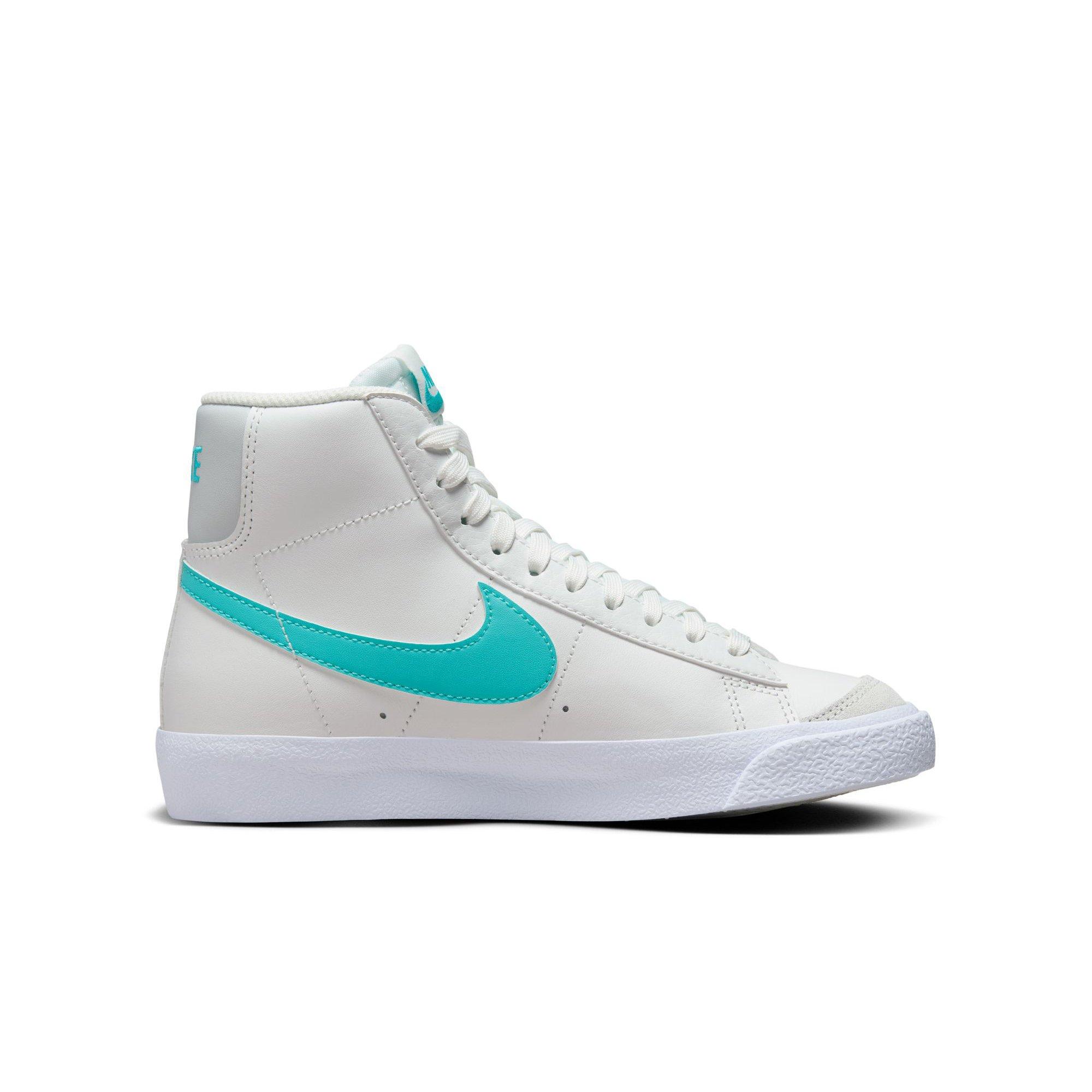 Nike Blazer Mid '77 "Summit White/Dusty Cactus/White" Grade School Boys' Shoe - WHITE/GREEN Thumbnail View 2