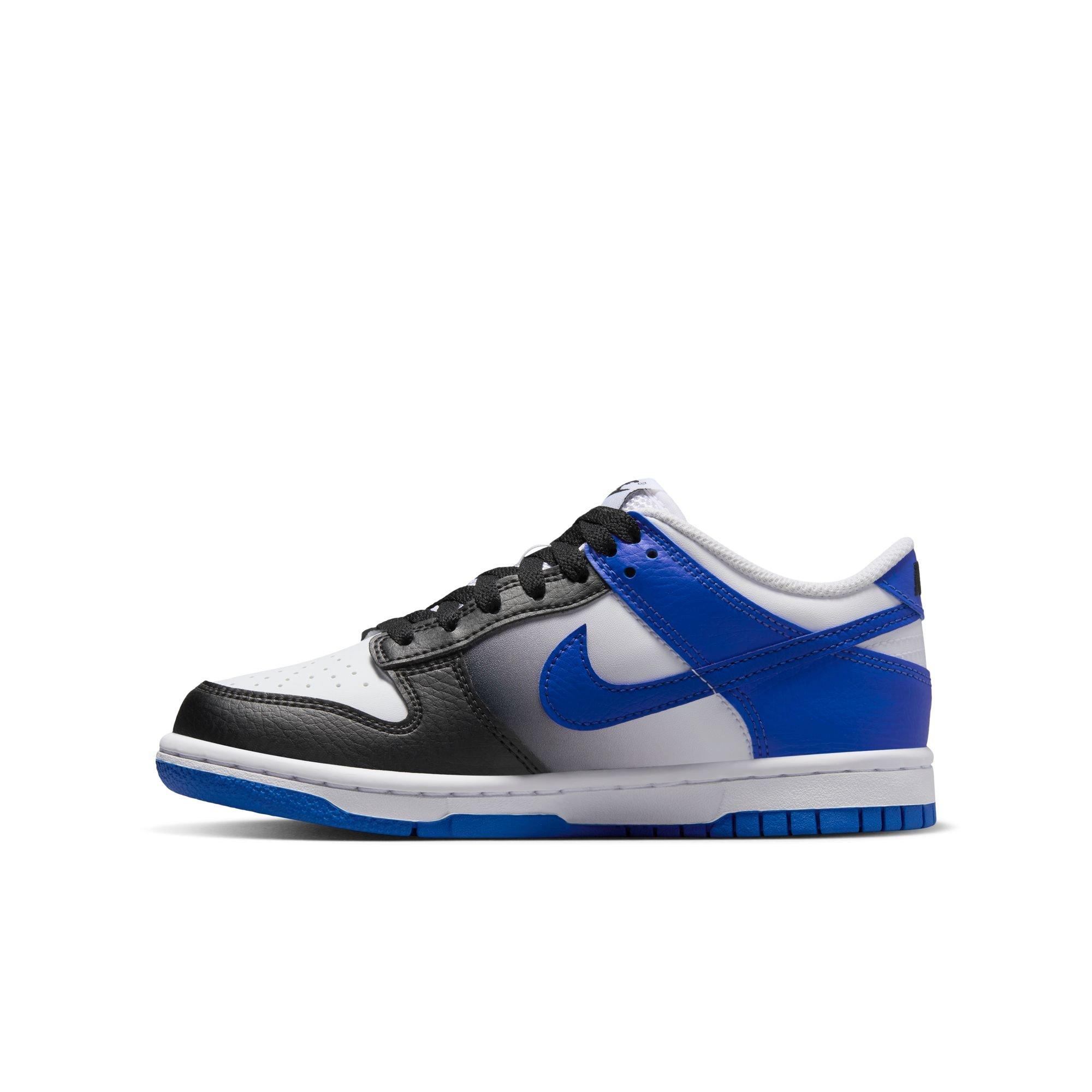 Nike Dunk Low "Game Royal/Black/White" Grade School Boys' Shoe - BLACK/WHITE/ROYAL Thumbnail View 4