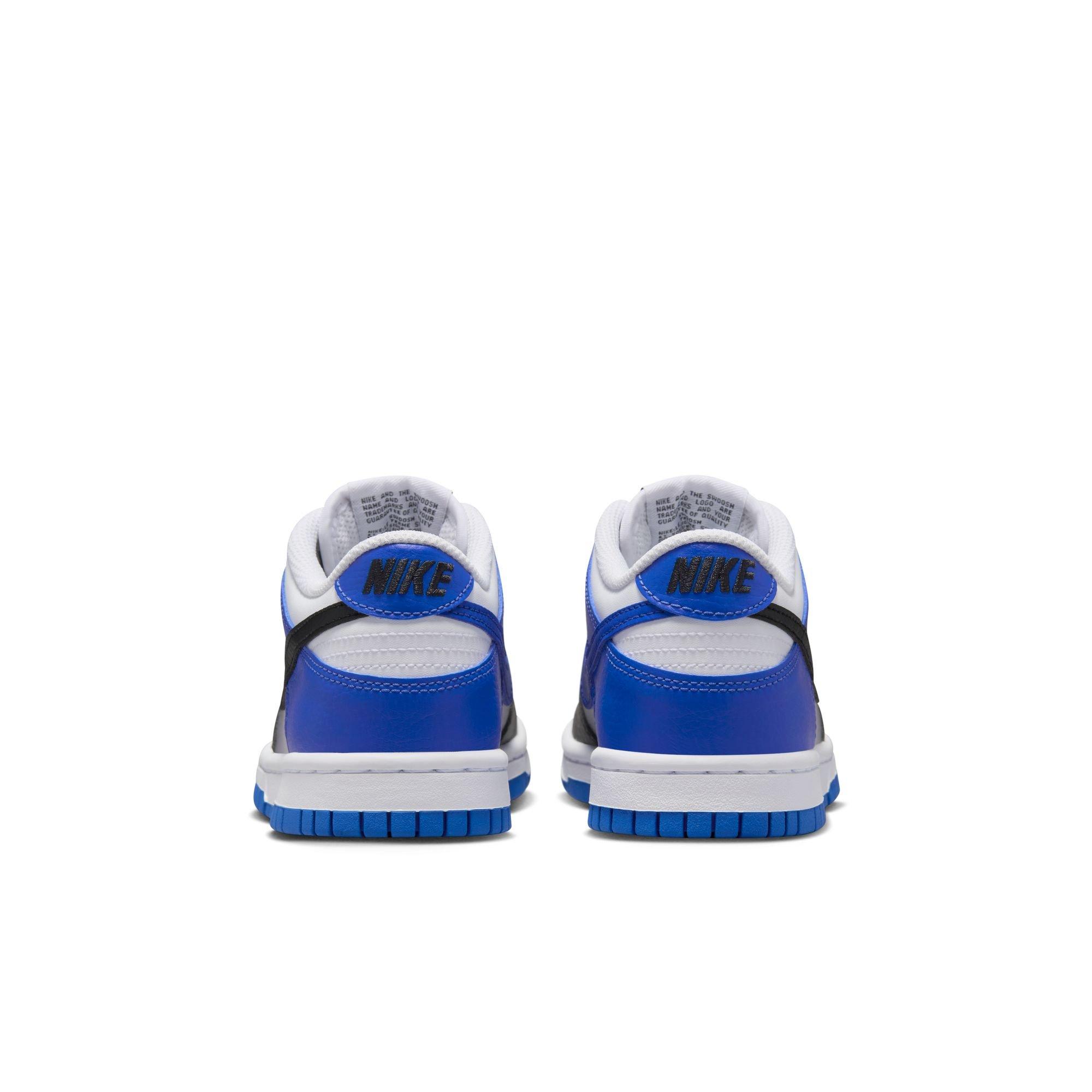 Nike Dunk Low "Game Royal/Black/White" Grade School Boys' Shoe - BLACK/WHITE/ROYAL Thumbnail View 6