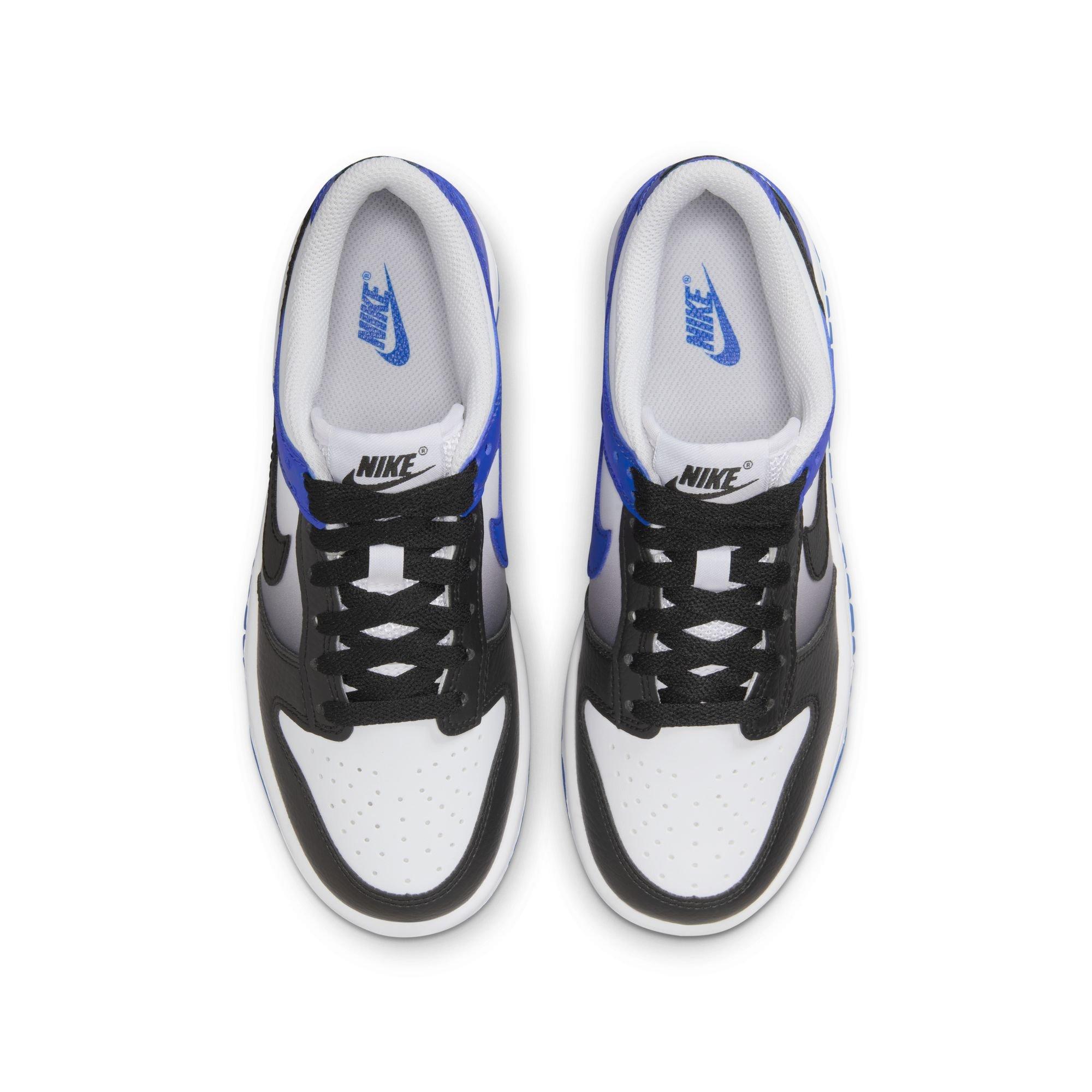 Nike Dunk Low "Game Royal/Black/White" Grade School Boys' Shoe - BLACK/WHITE/ROYAL Thumbnail View 7