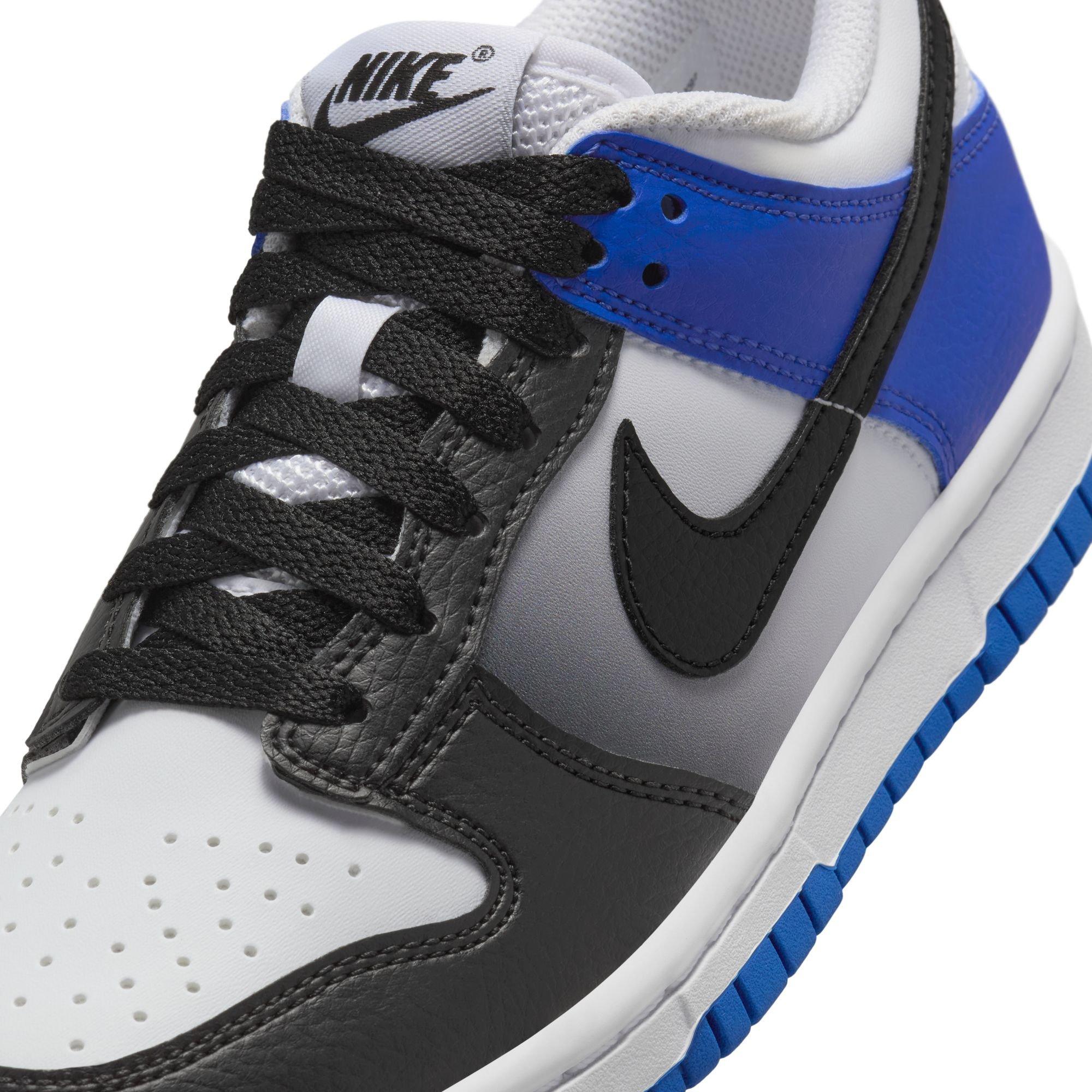 Nike Dunk Low "Game Royal/Black/White" Grade School Boys' Shoe - BLACK/WHITE/ROYAL Thumbnail View 8