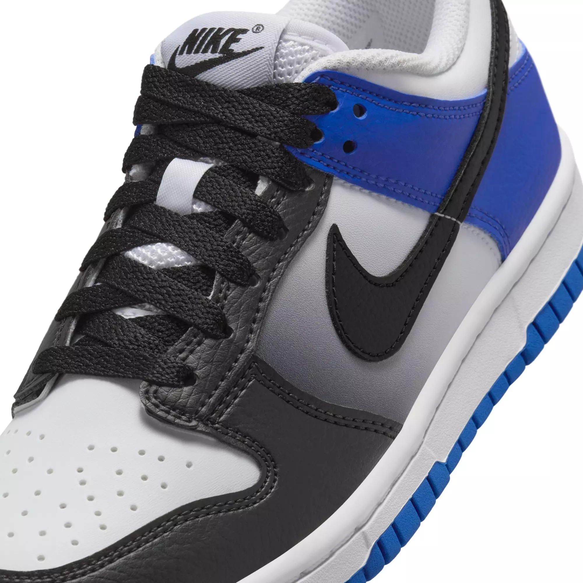 Nike Dunk Low "Game Royal/Black/White" Grade School Boys' Shoe - BLACK/WHITE/ROYAL