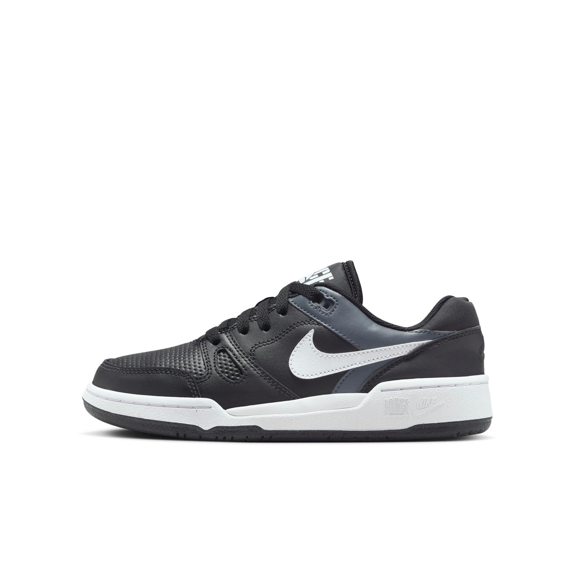 Nike Full Force "Black/White/Anthracite" Grade School Boys' Shoe - BLACK/WHITE Thumbnail View 3