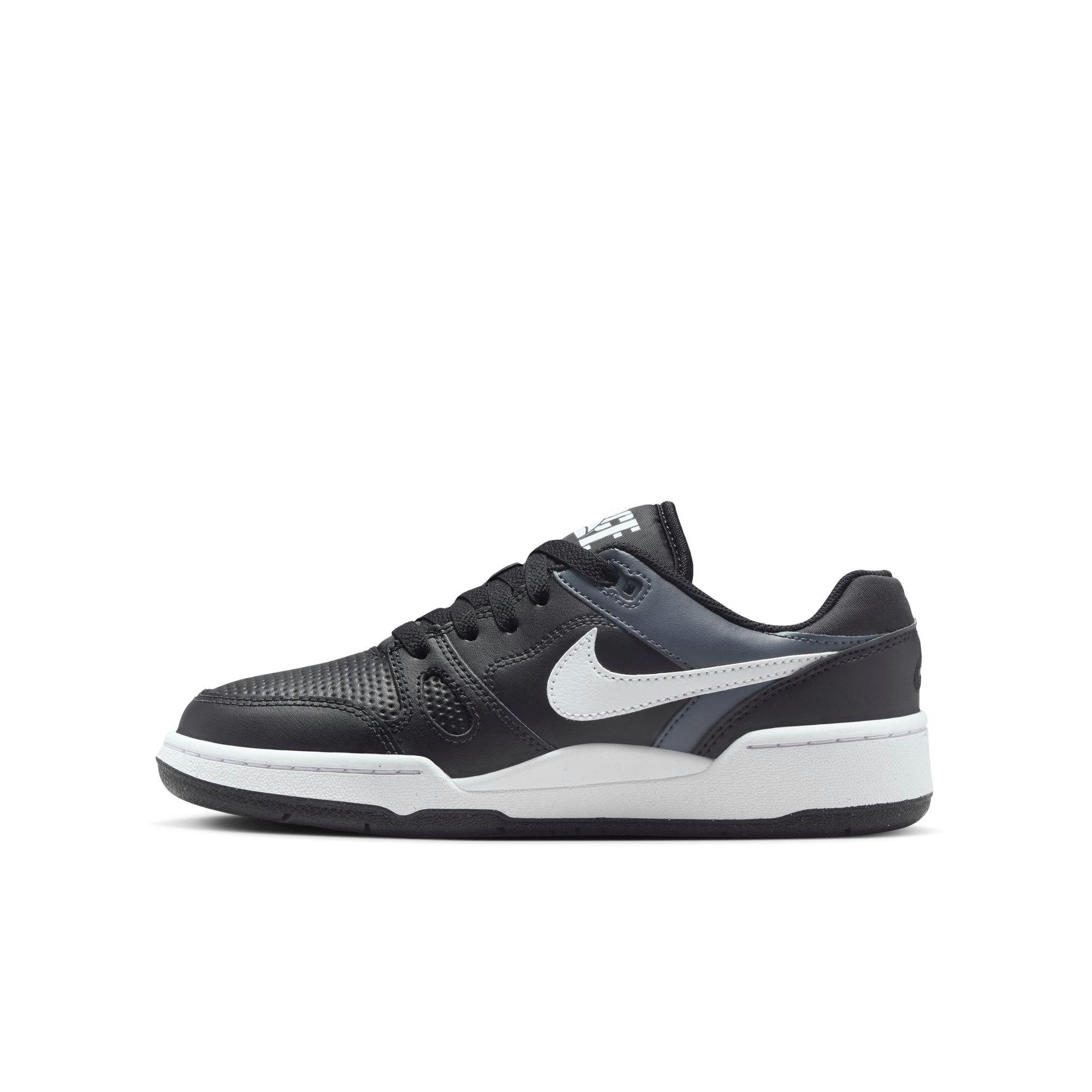 Nike Full Force "Black/White/Anthracite" Grade School Boys' Shoe - BLACK/WHITE Thumbnail View 4