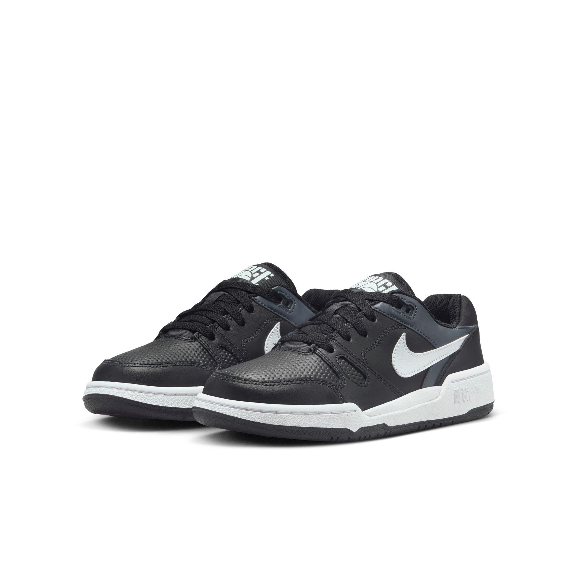 Nike Full Force "Black/White/Anthracite" Grade School Boys' Shoe - BLACK/WHITE Thumbnail View 5