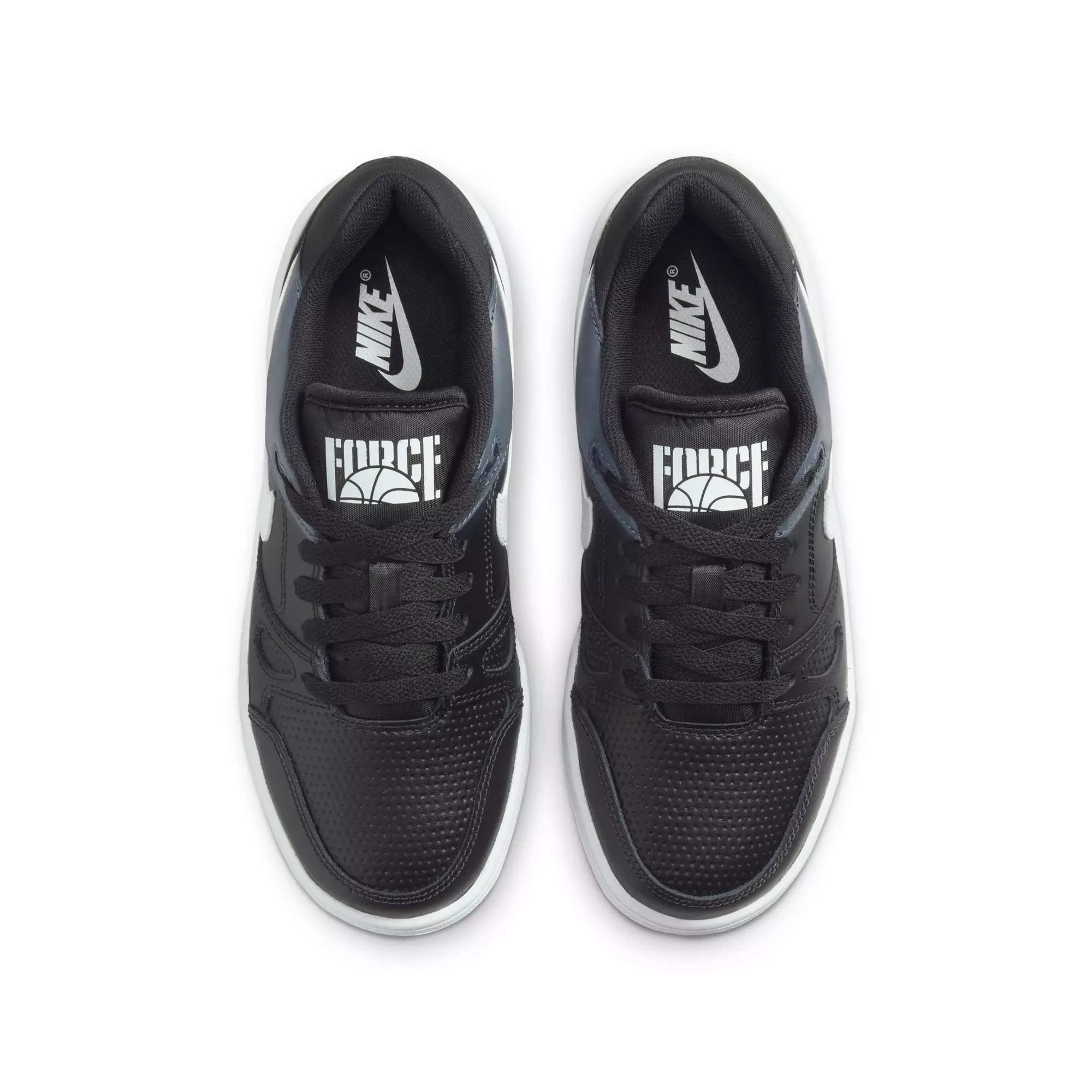 Nike Full Force "Black/White/Anthracite" Grade School Boys' Shoe - BLACK/WHITE