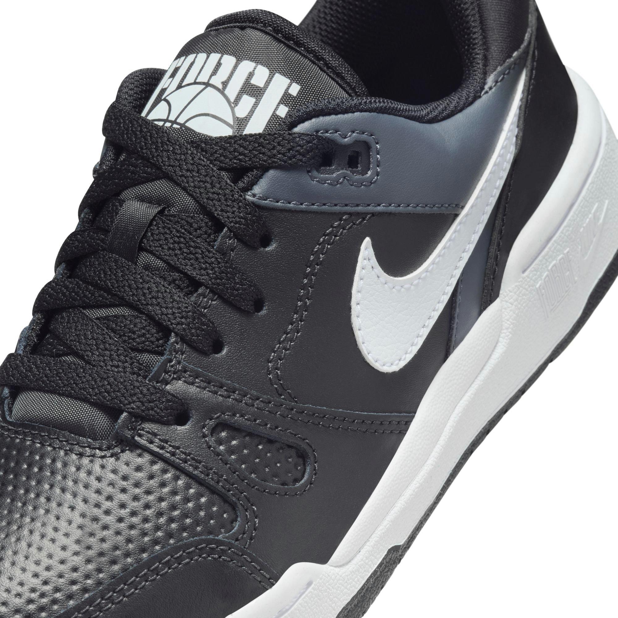 Nike Full Force "Black/White/Anthracite" Grade School Boys' Shoe - BLACK/WHITE Thumbnail View 9