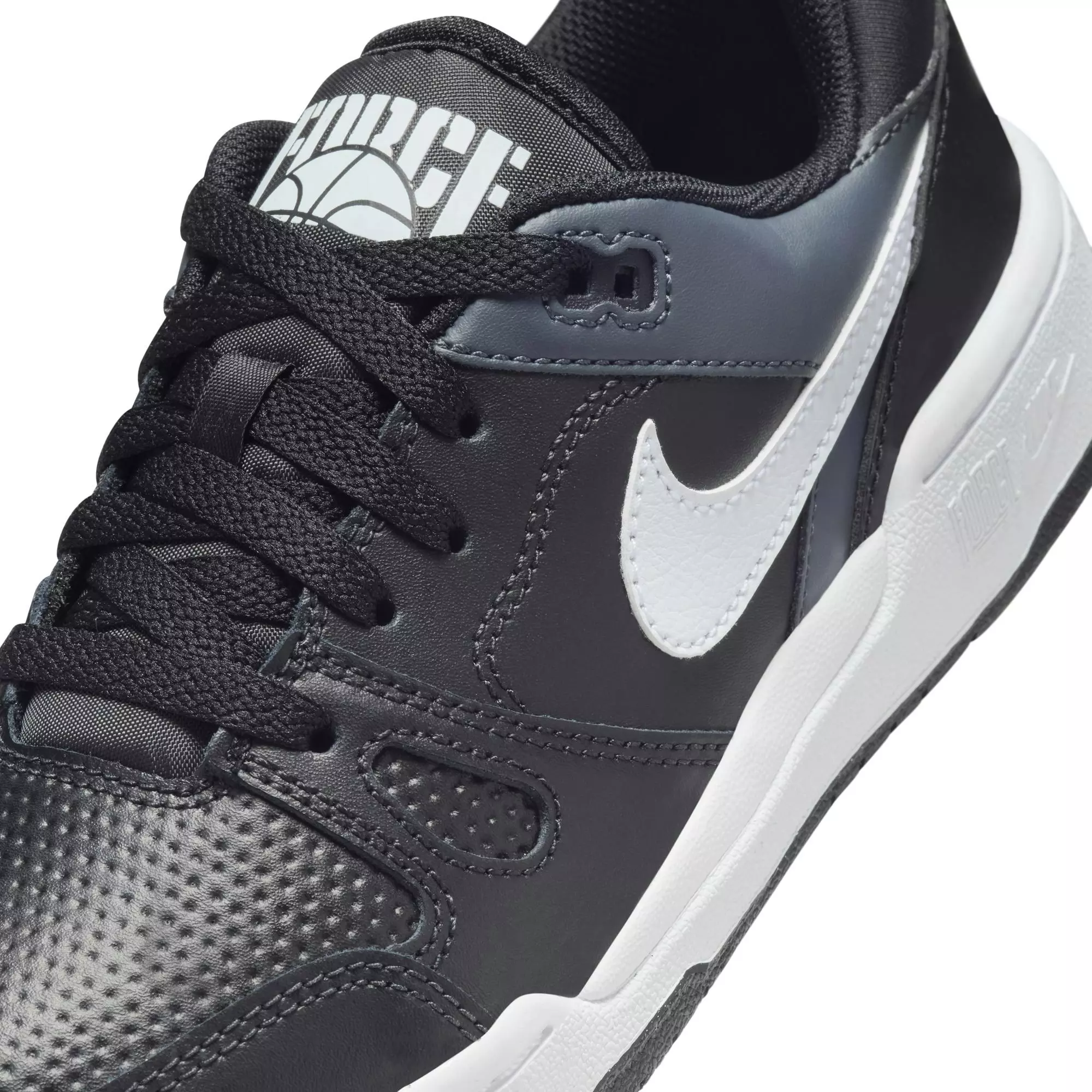 Nike Full Force "Black/White/Anthracite" Grade School Boys' Shoe - BLACK/WHITE