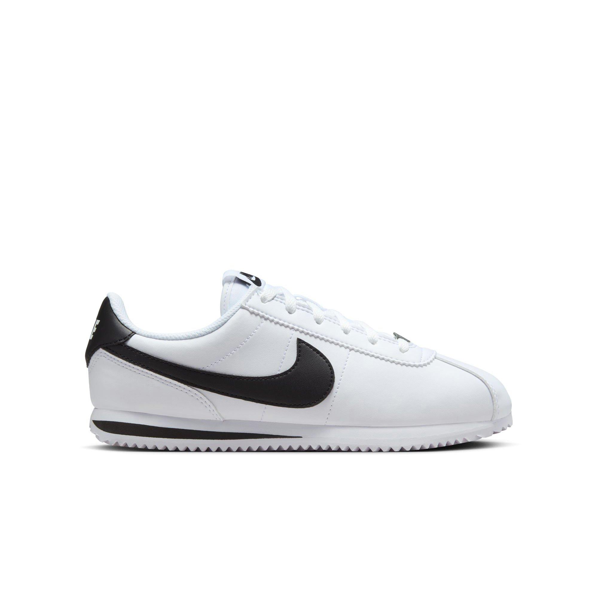 Nike Cortez "White/Black" Grade School Boys' Shoe - WHITE/BLACK