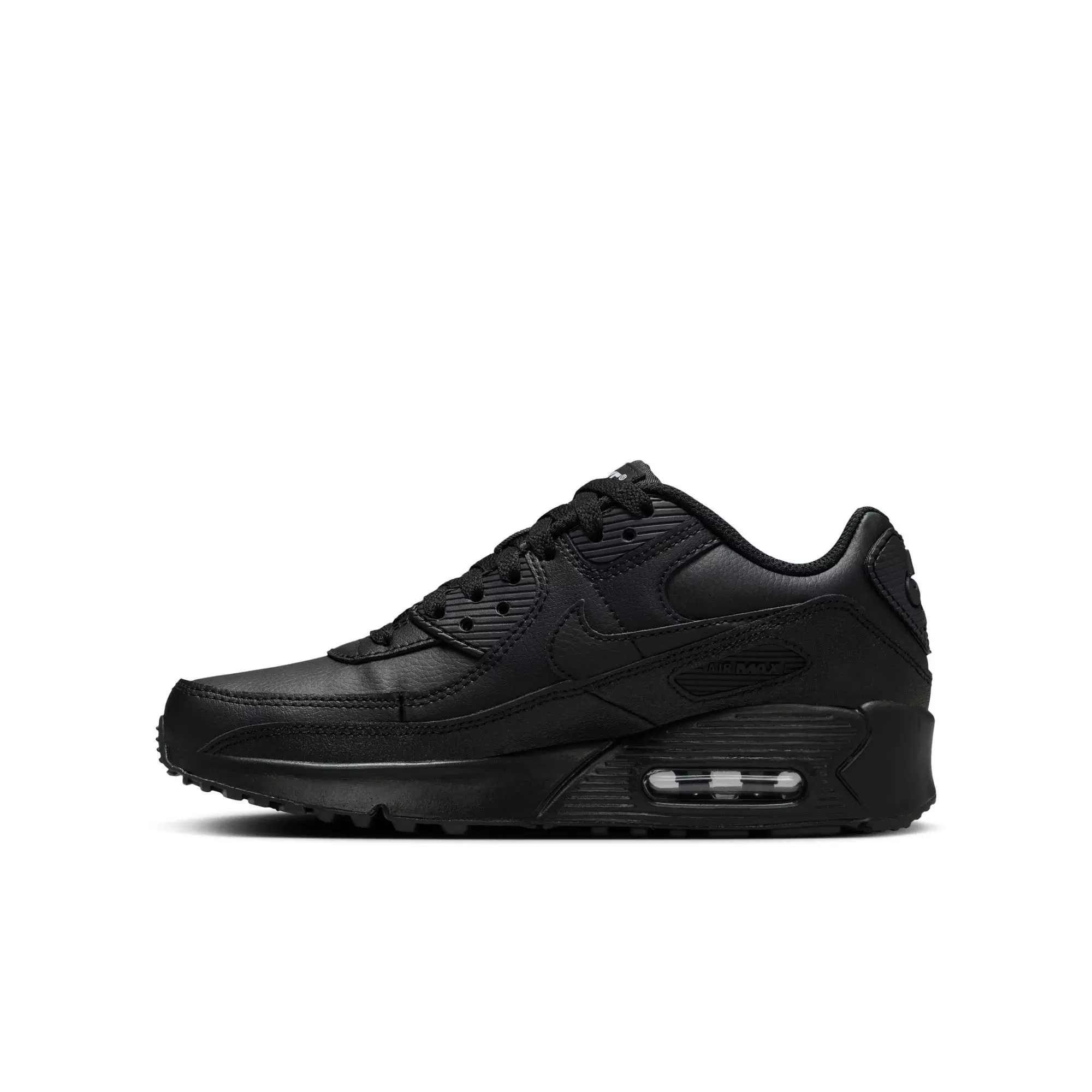 Nike Air Max 90 "Black/White" Grade School Boys' Shoe - BLACK