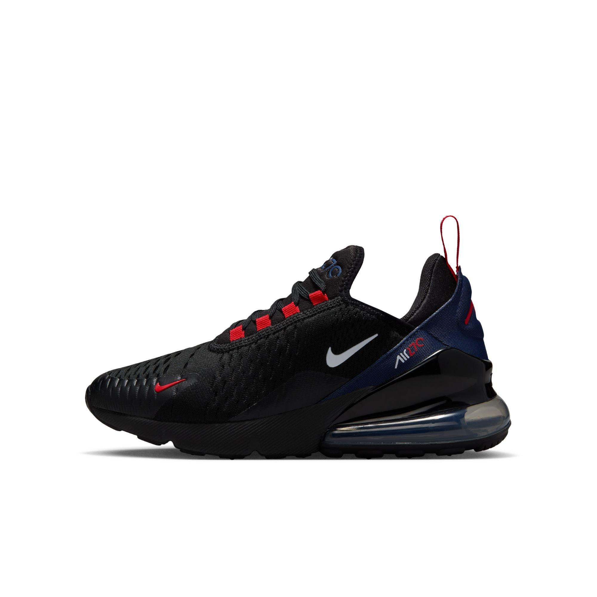 Nike Air Max 270 Grade School Boys'  "Black/White/Midnight Navy/University Red" Shoe
