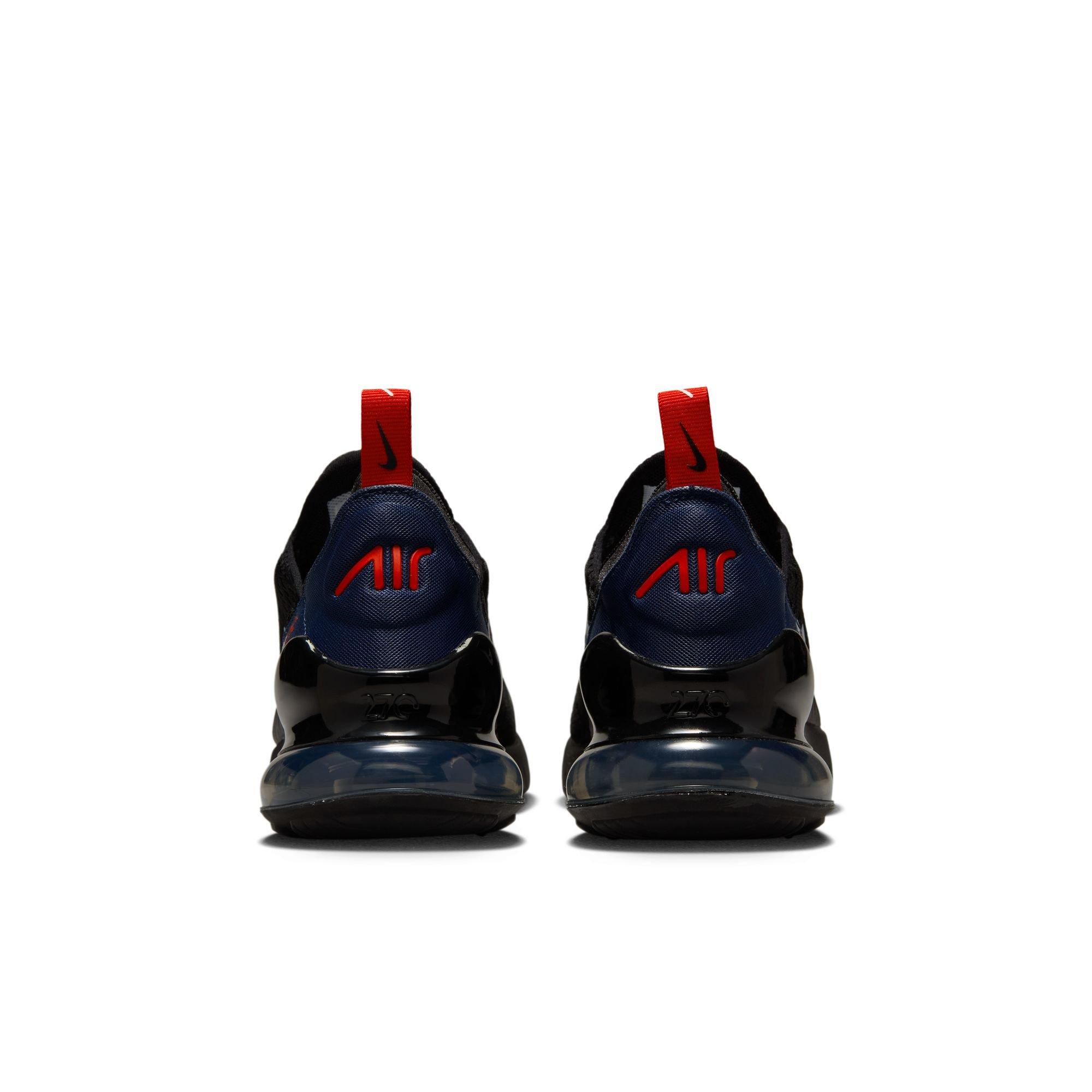 Nike Air Max 270 Black Midnight Navy Red GS