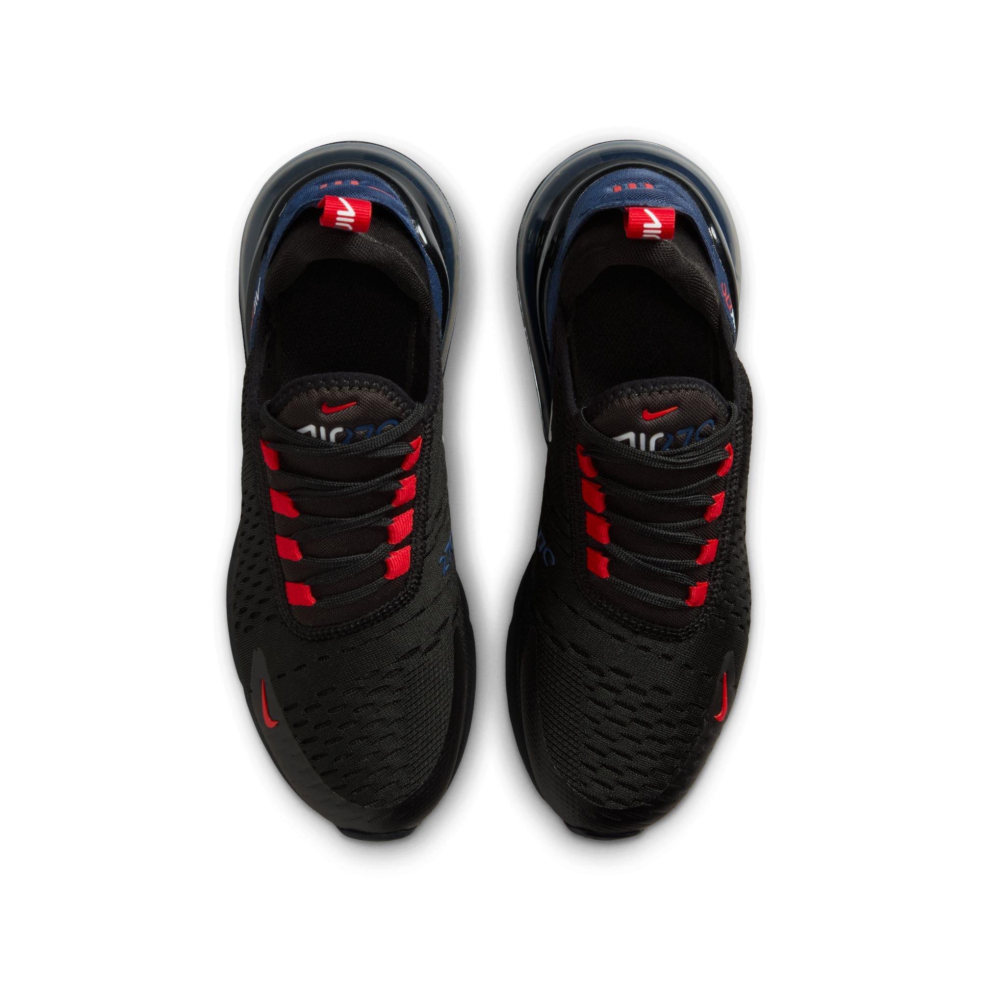 Nike Air Max 270 Grade School Boys'  "Black/White/Midnight Navy/University Red" Shoe