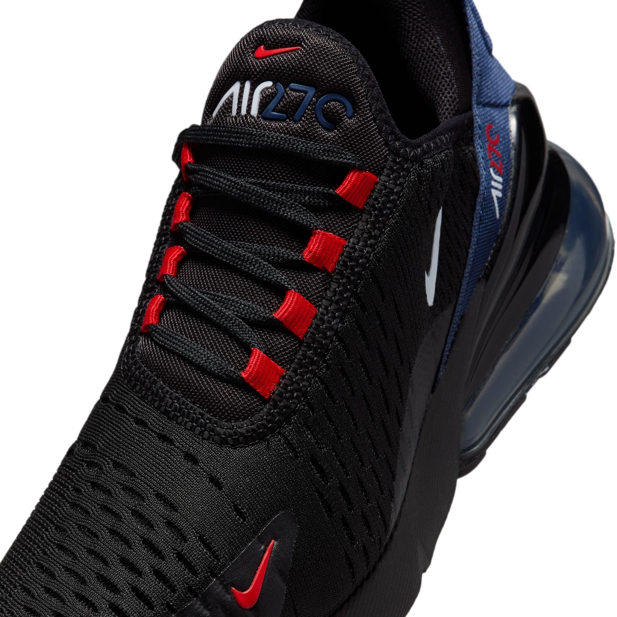 Nike Air Max 270 Grade School Boys'  "Black/White/Midnight Navy/University Red" Shoe