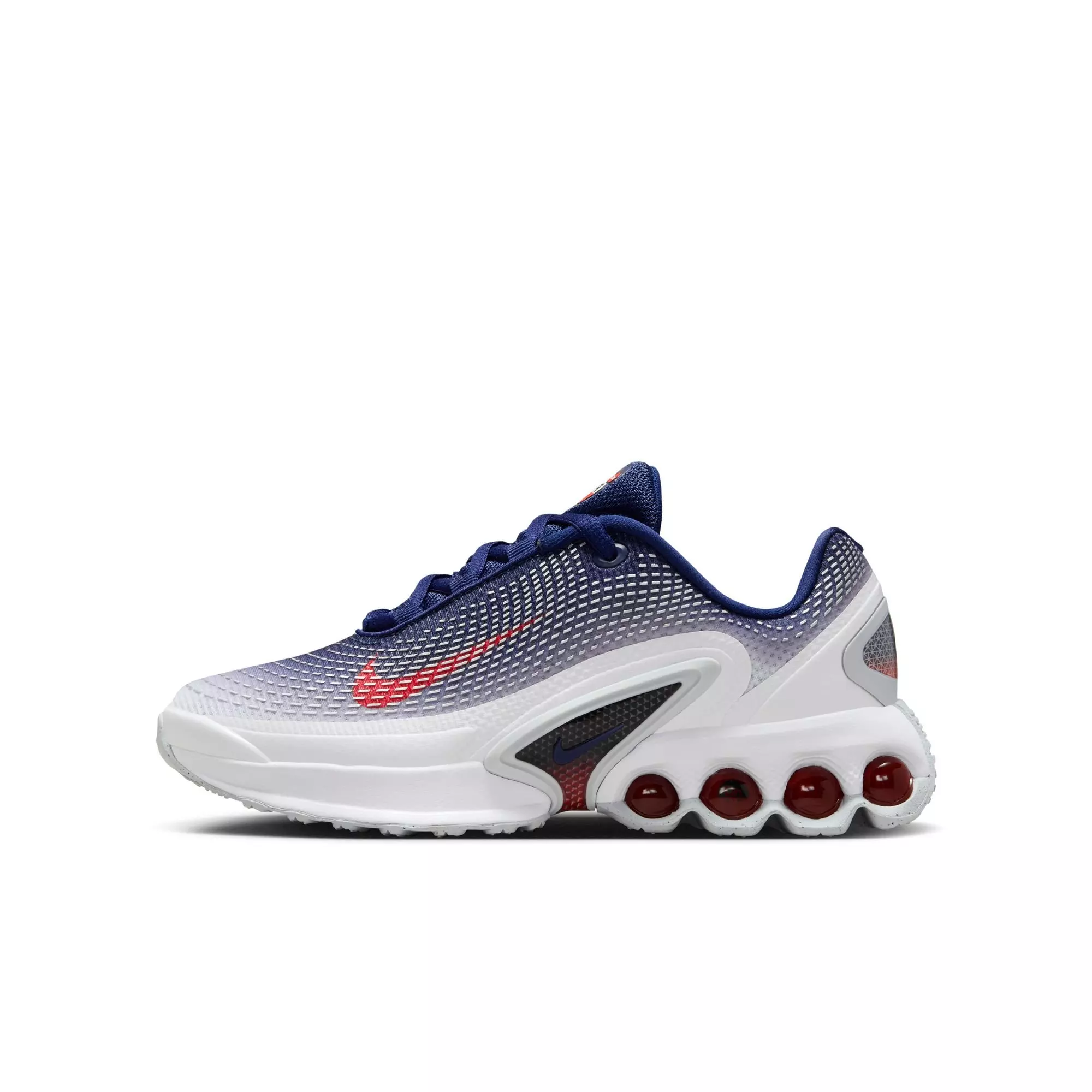 Nike Air Max Dn "USA" Grade School Kids' Shoe - WHITE/SPORT RED/BLUE VOID