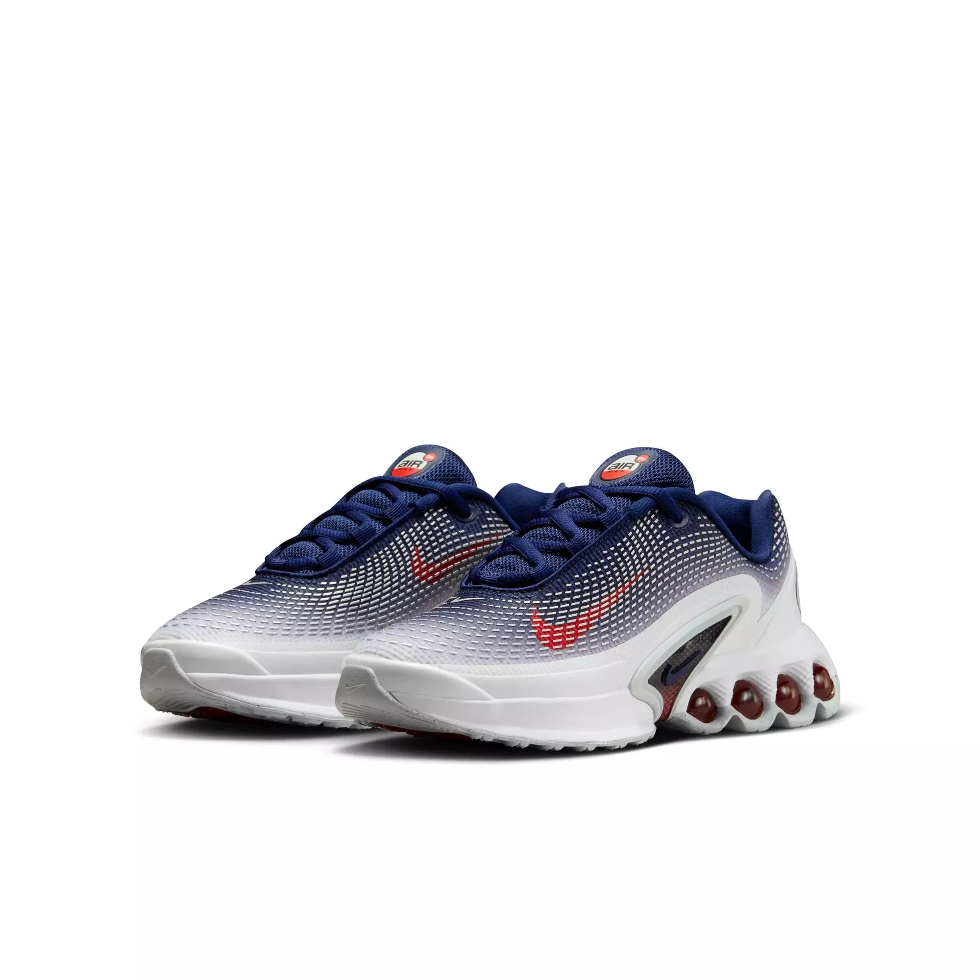 Nike Air Max Dn "USA" Grade School Kids' Shoe - WHITE/SPORT RED/BLUE VOID