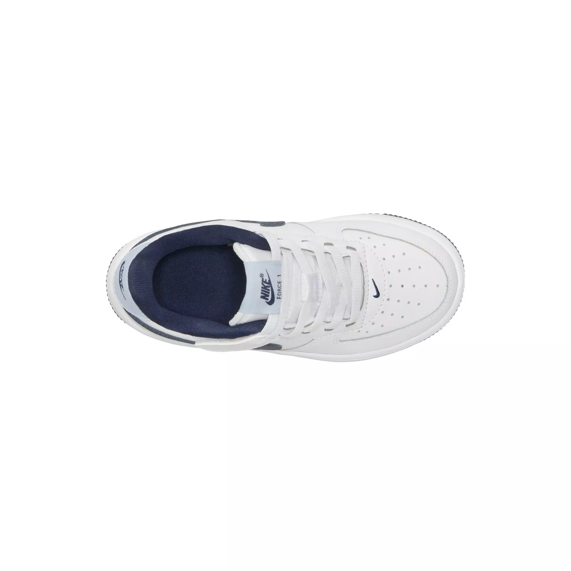 Nike Air Force 1 Low EasyOn "White/Midnight Navy/Football Grey" Preschool Boys' Shoe - WHITE/NAVY