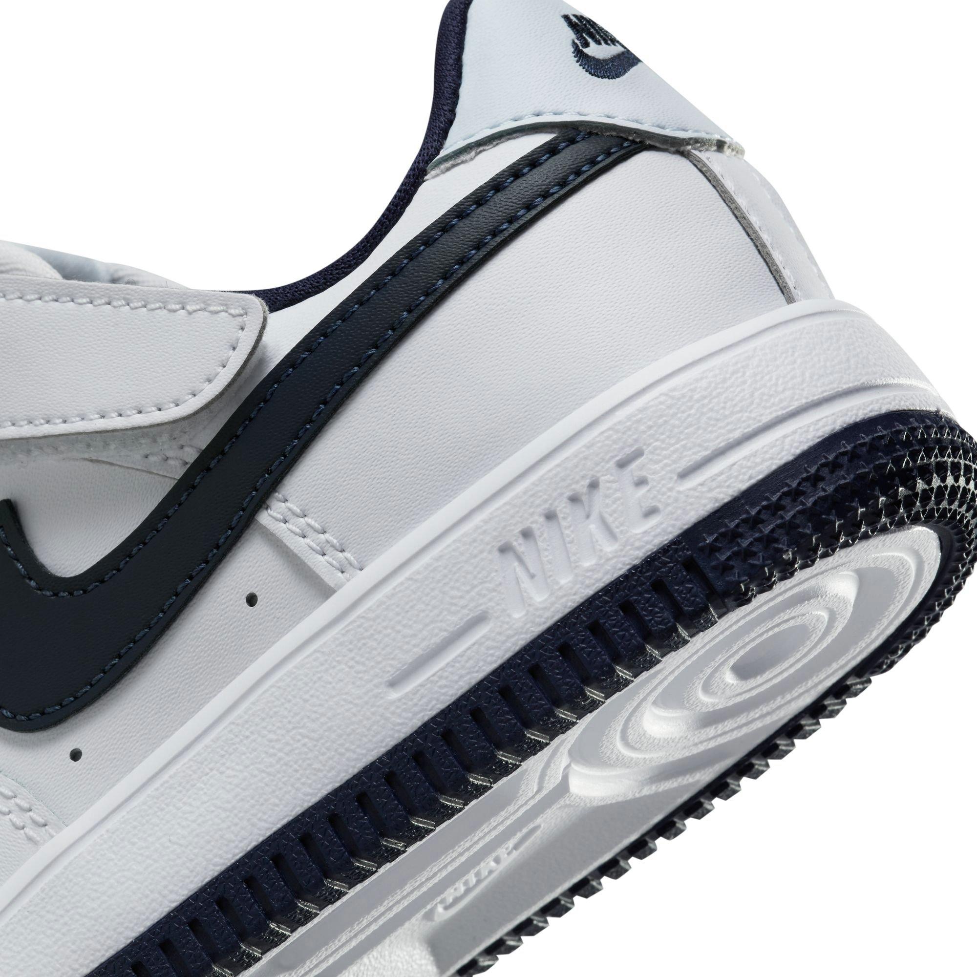 Nike Air Force 1 Low EasyOn Preschool Boys' White/Midnight Navy/Football Grey Shoe
