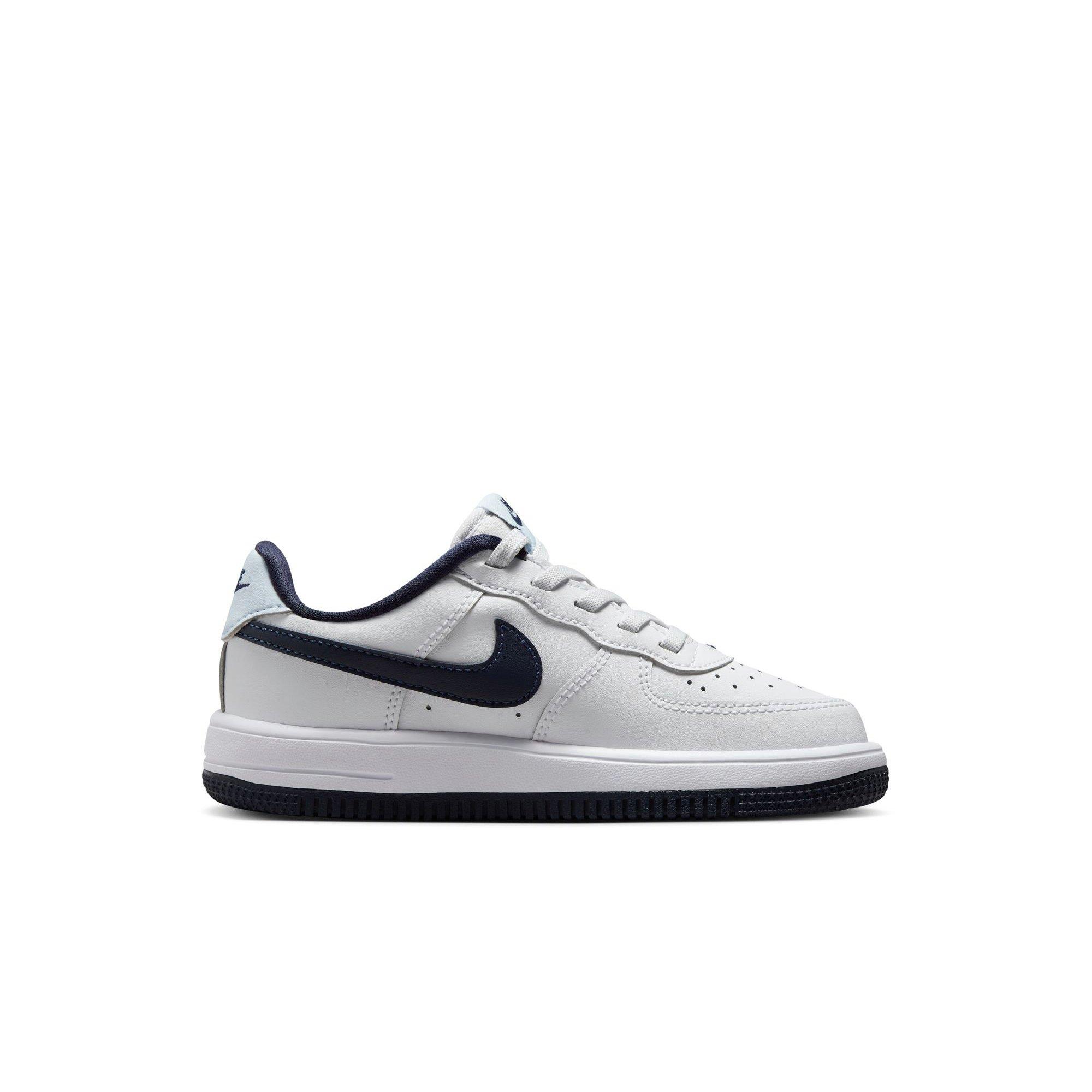 Nike Air Force 1 Low EasyOn Preschool Boys' White/Midnight Navy/Football Grey Shoe